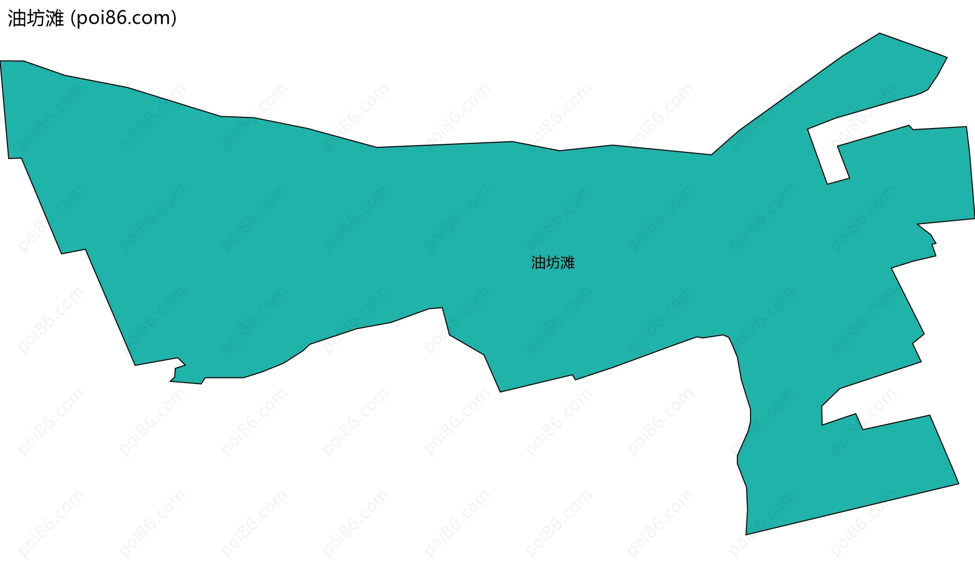 油坊滩边界地图
