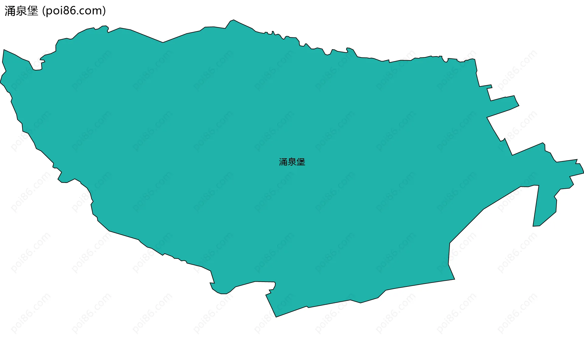涌泉堡边界地图