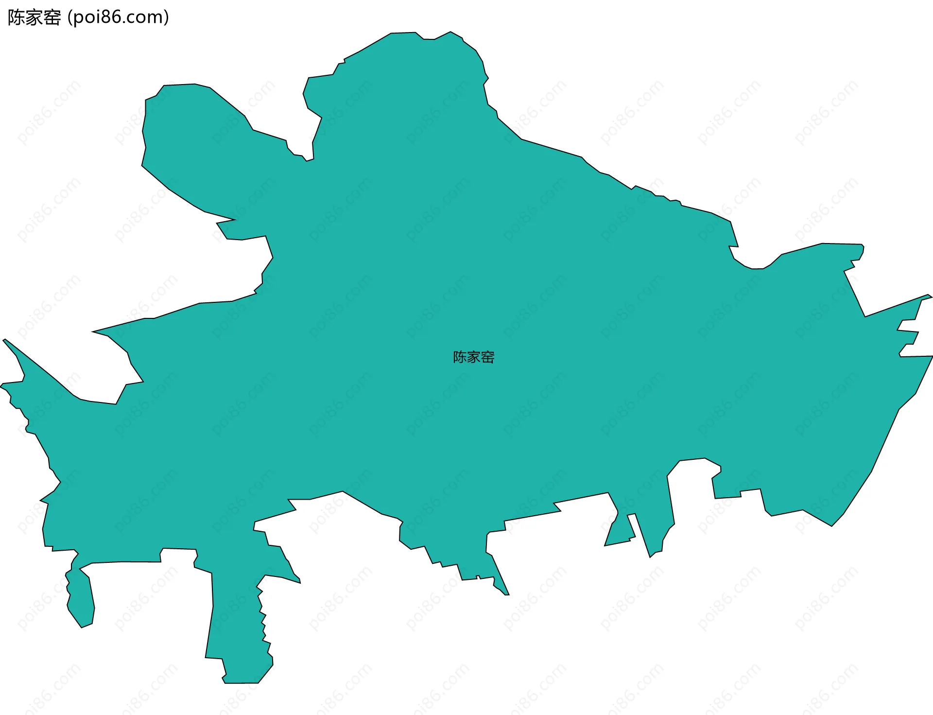 陈家窑边界地图