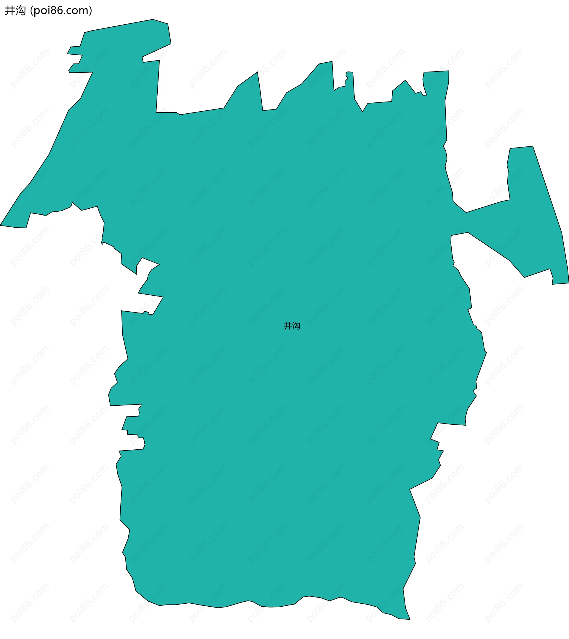 井沟边界地图