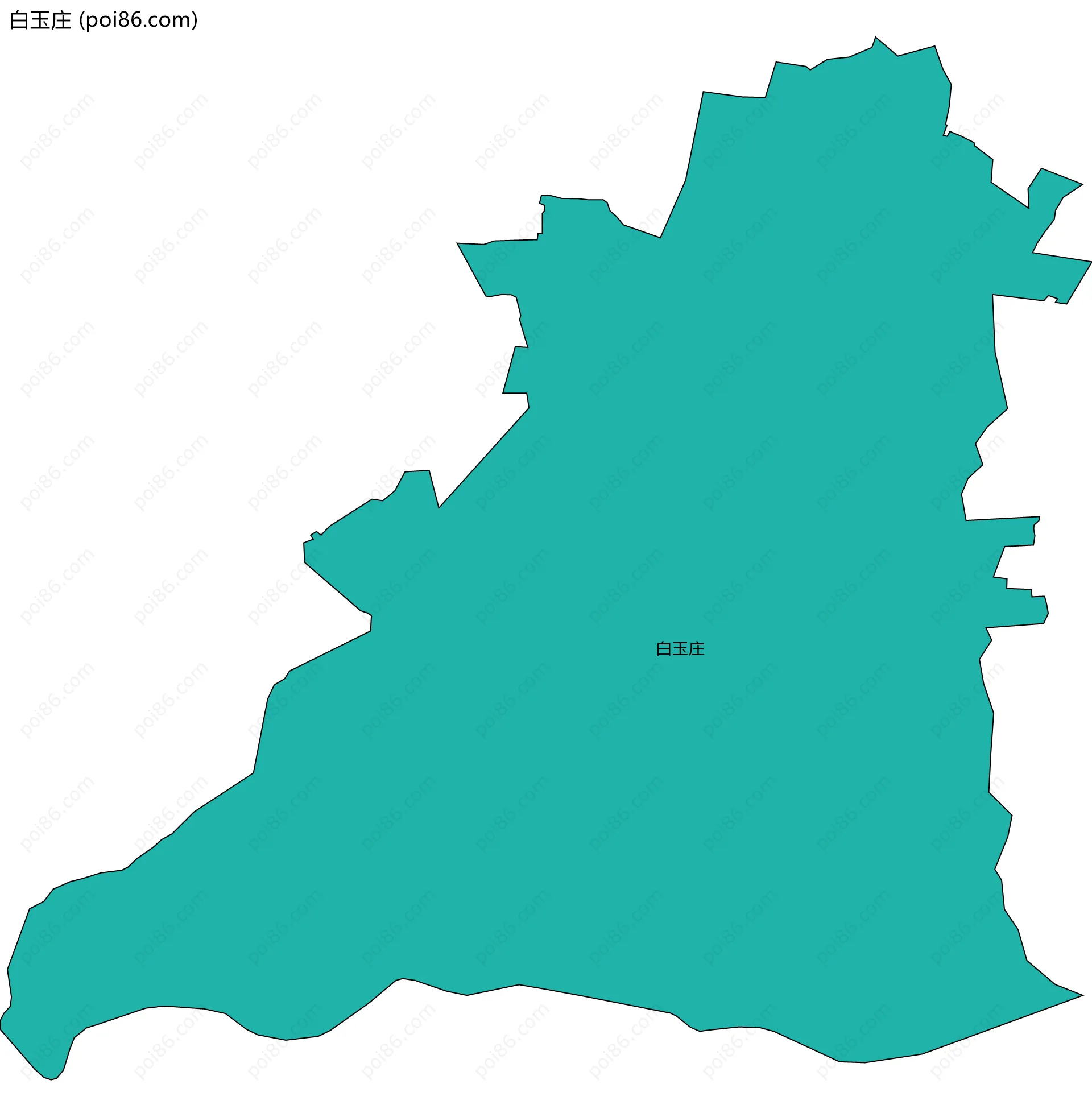 白玉庄边界地图