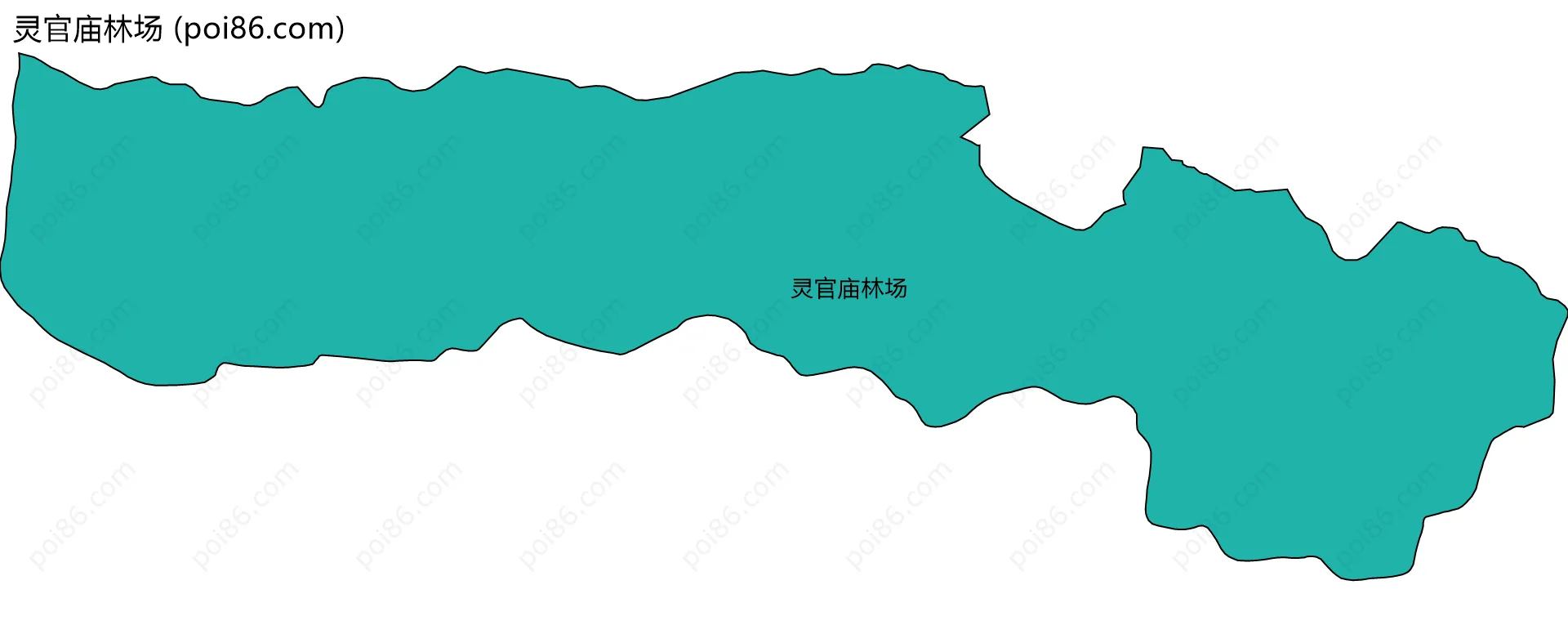 灵官庙林场边界地图