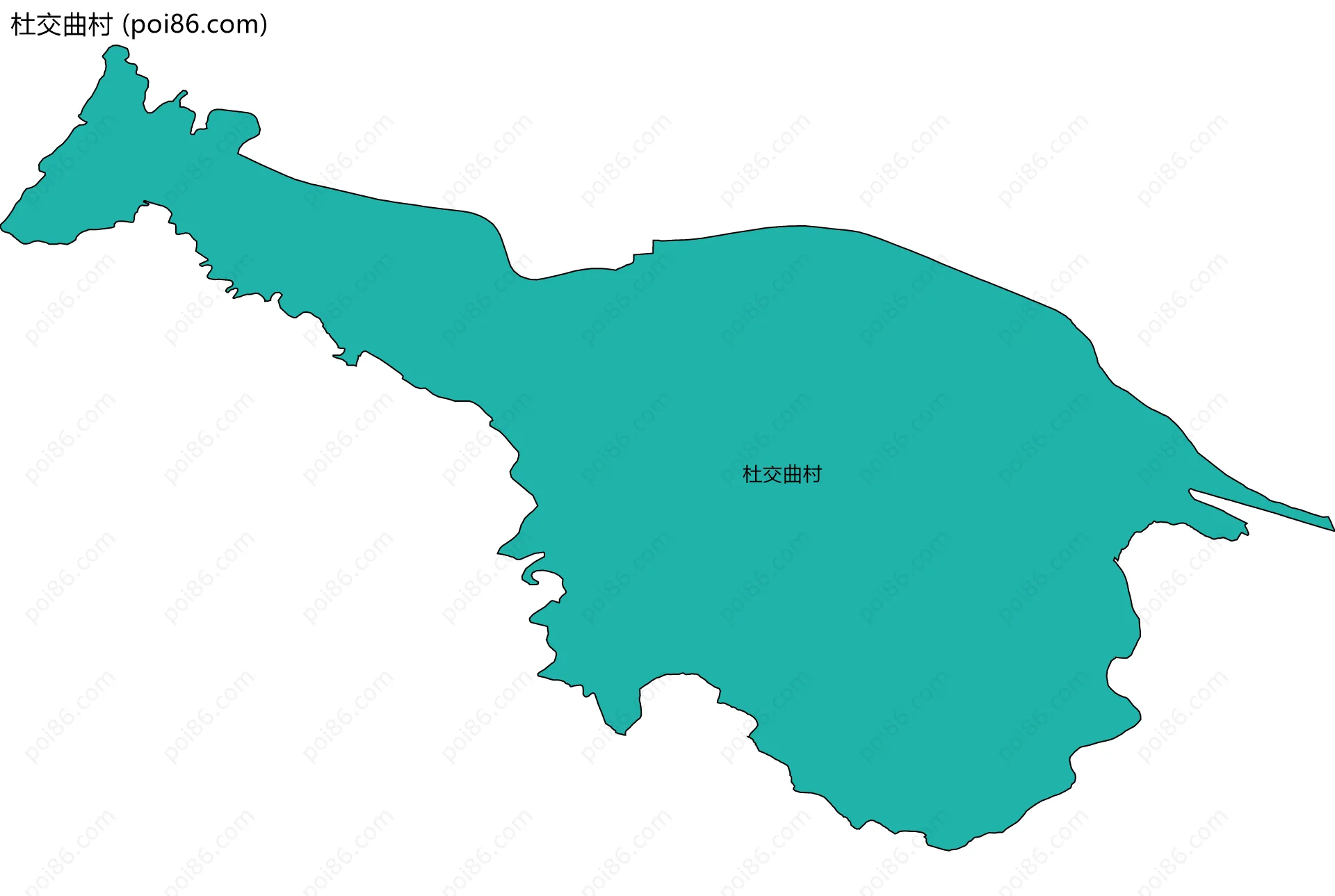杜交曲村边界地图