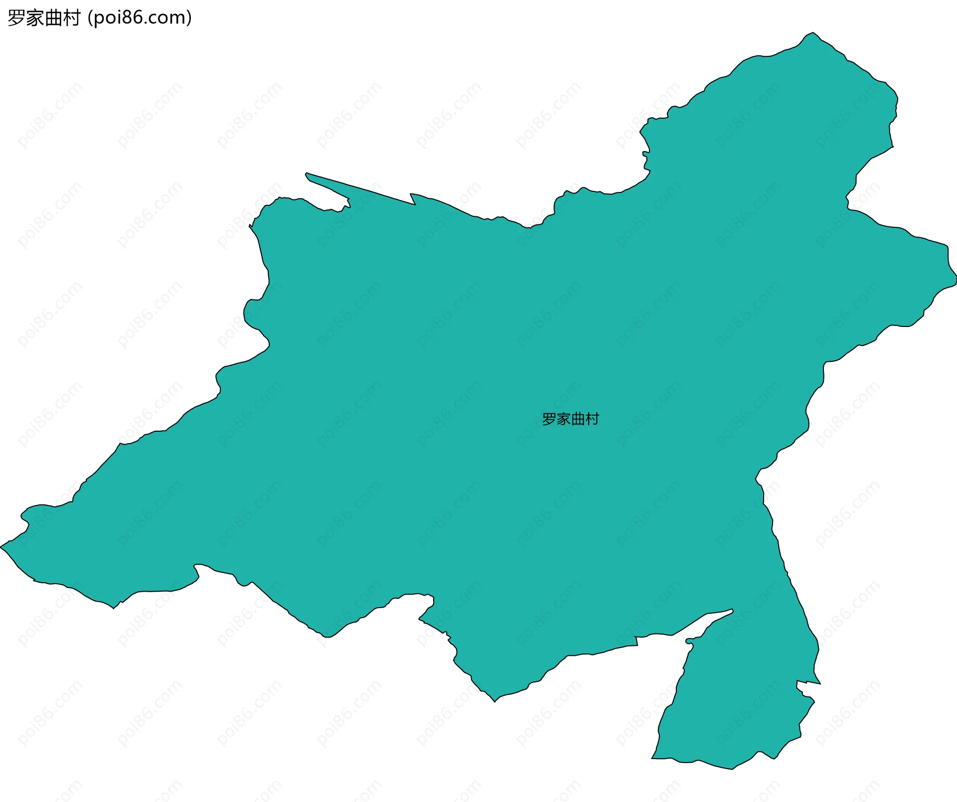 罗家曲村边界地图