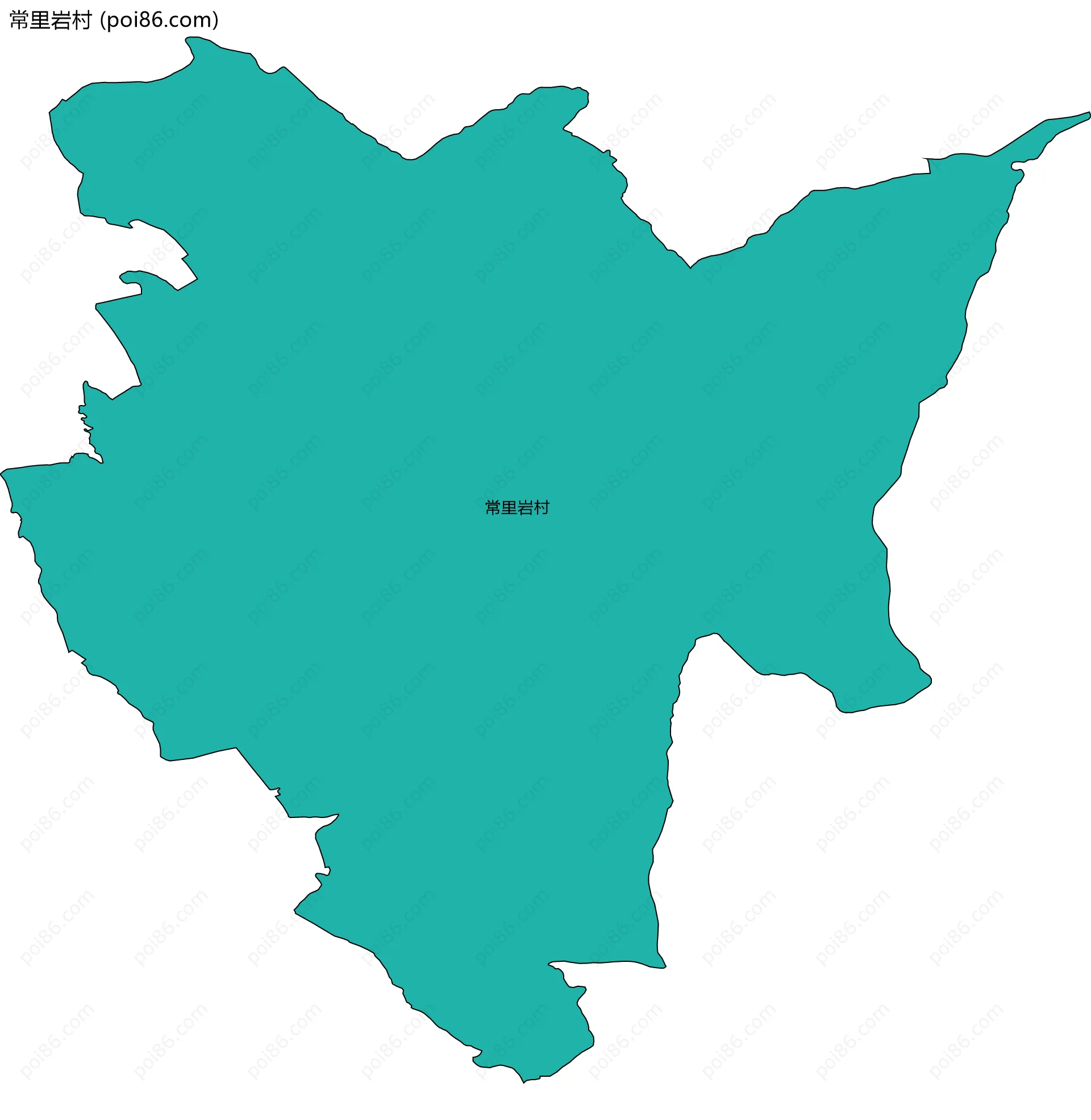 常里岩村边界地图