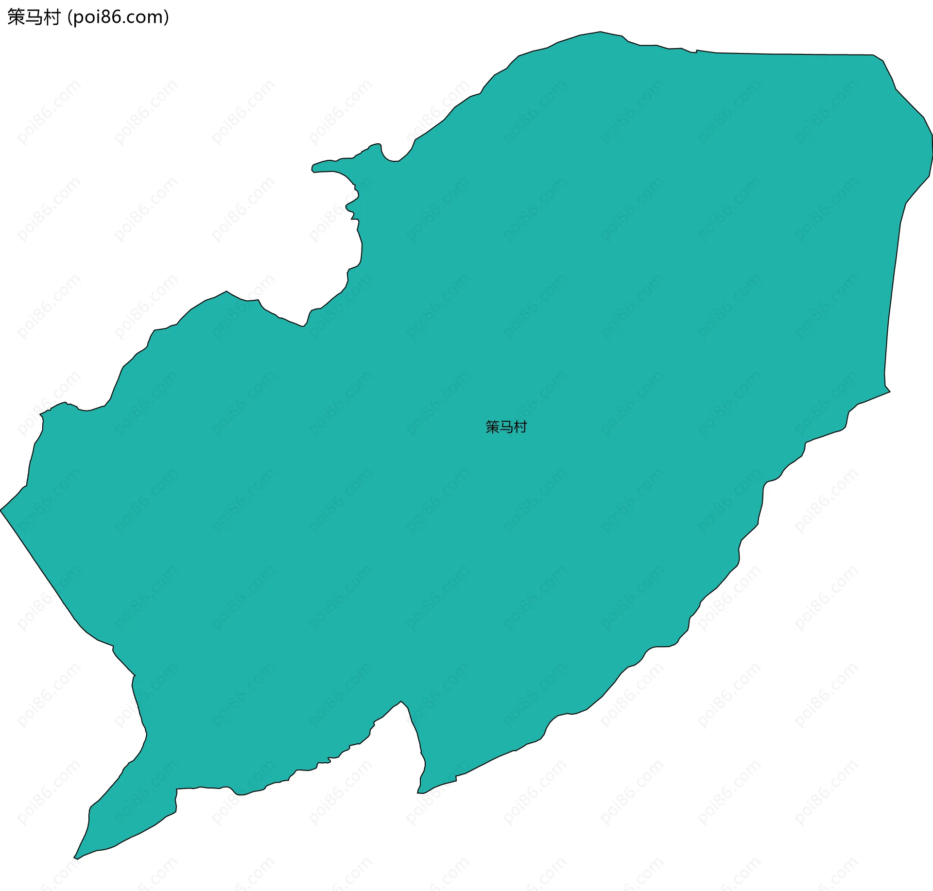 策马村边界地图