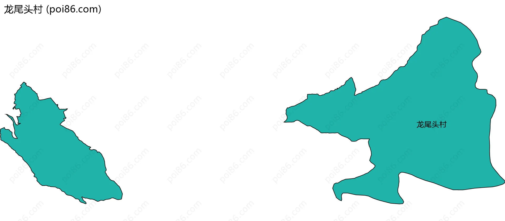 龙尾头村边界地图