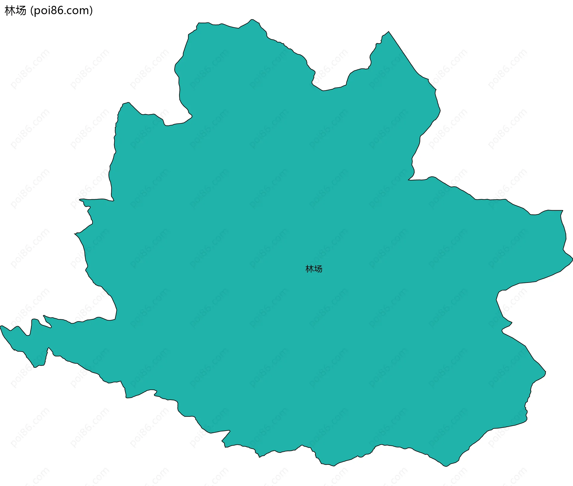 林场边界地图