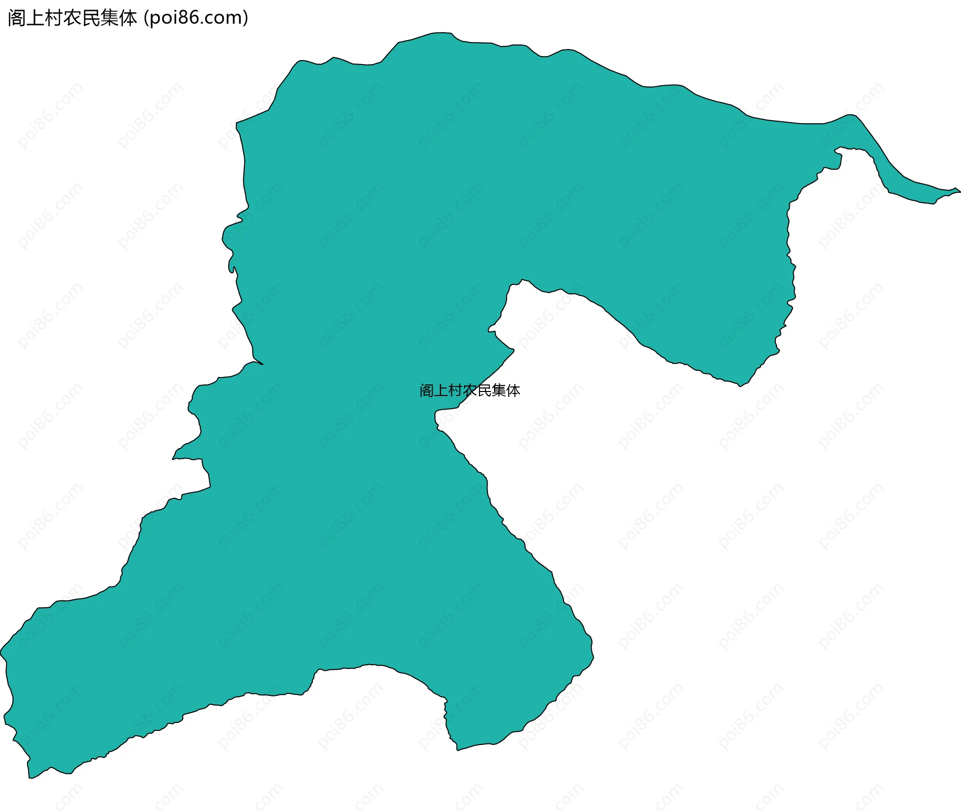 阁上村农民集体边界地图