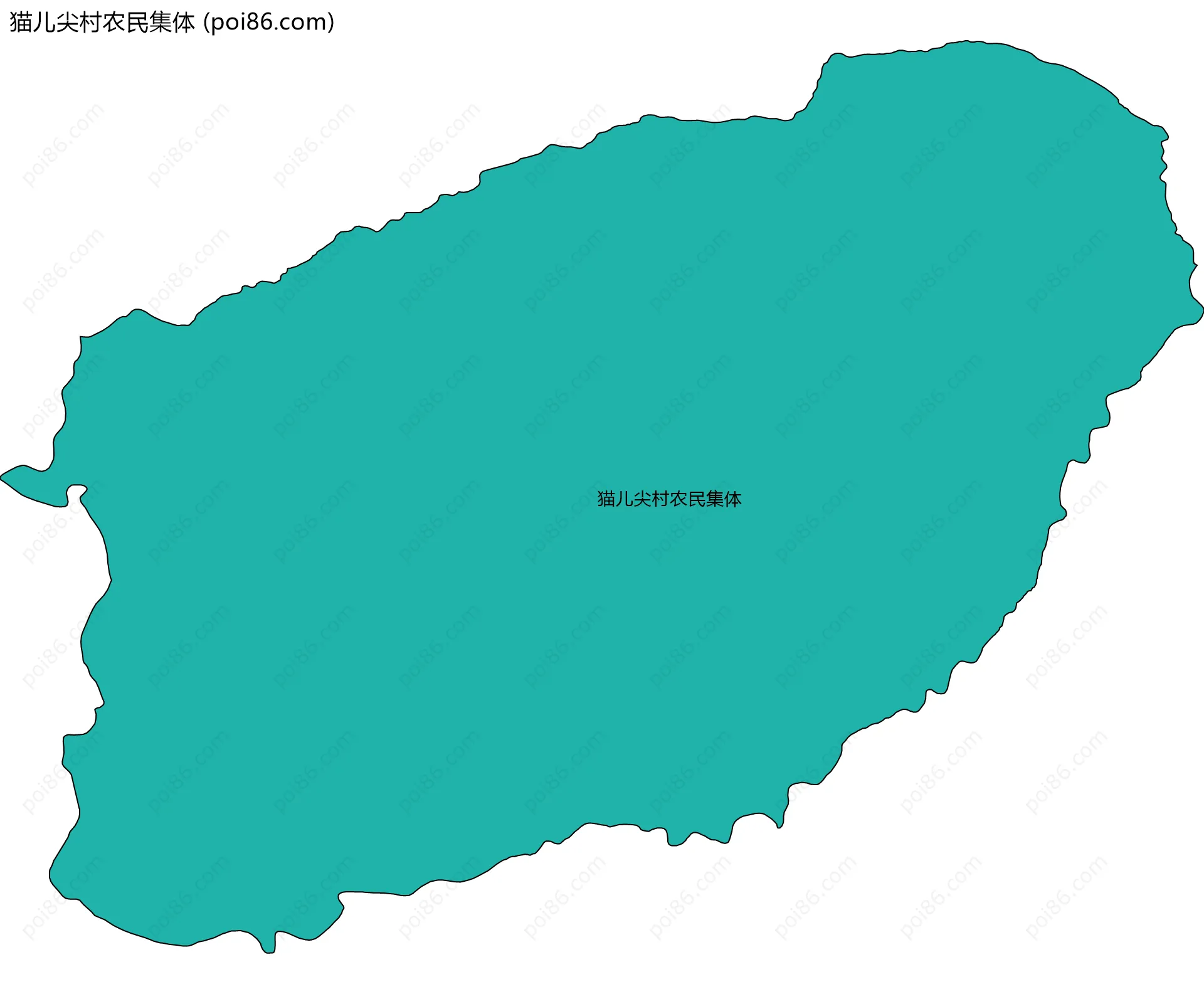 猫儿尖村农民集体边界地图