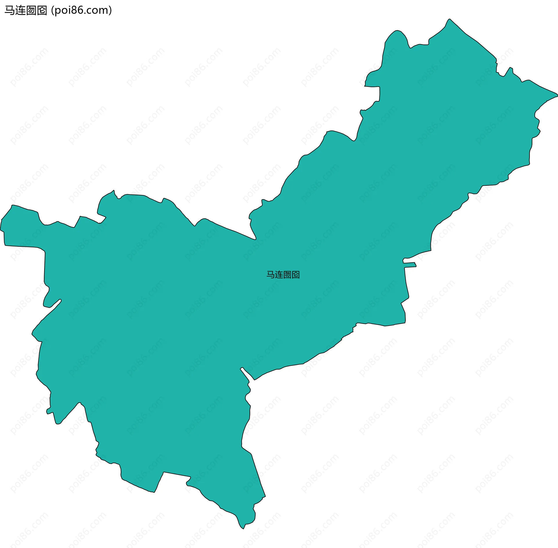 马连囫囵边界地图