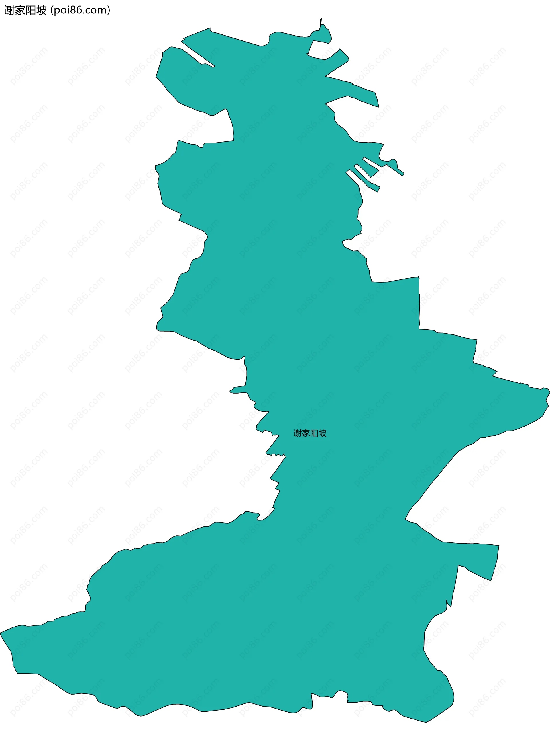谢家阳坡边界地图
