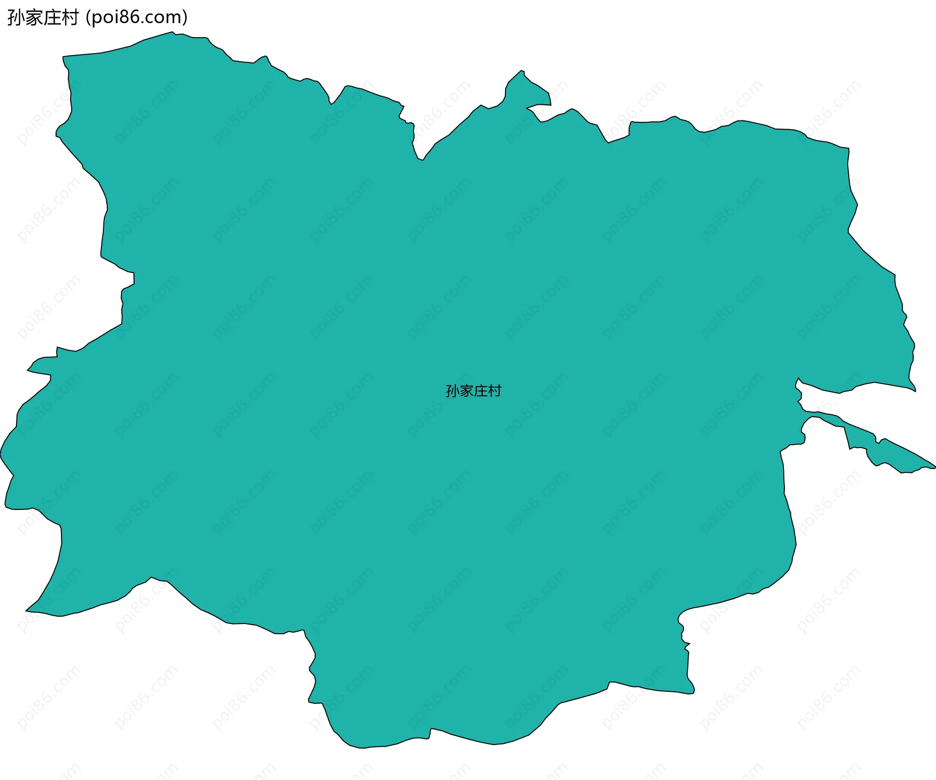 孙家庄村边界地图