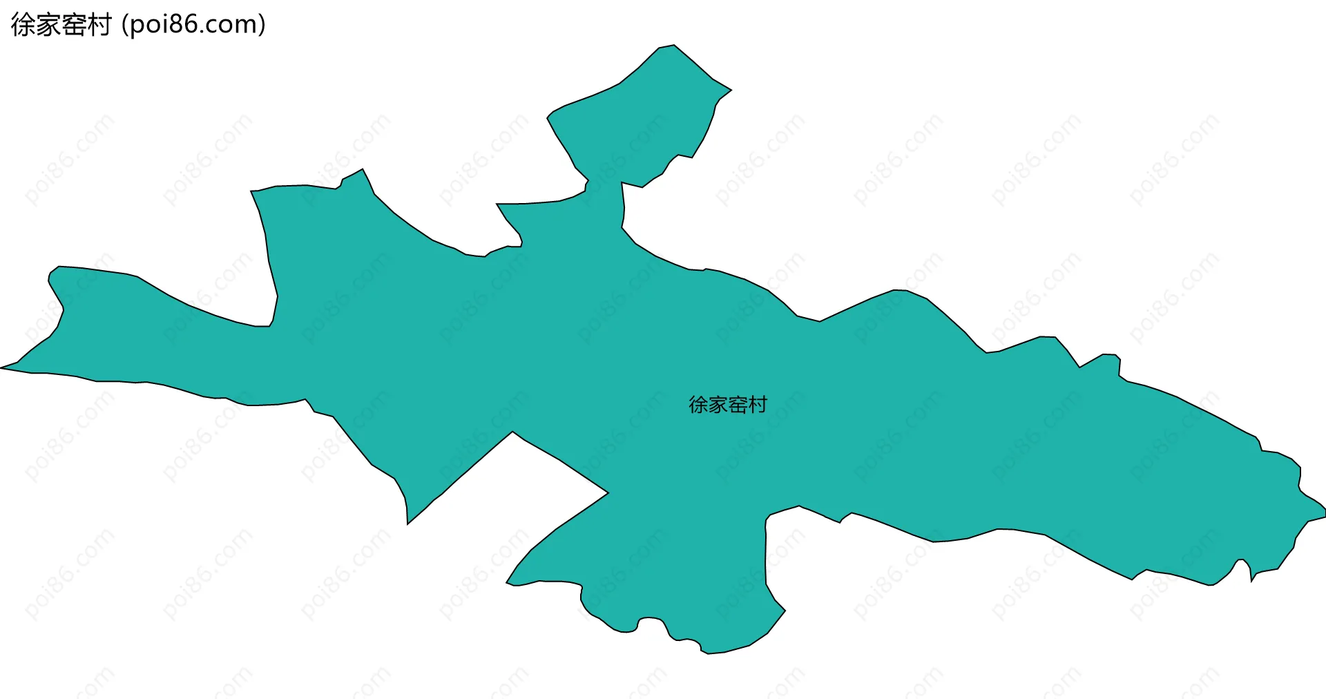 徐家窑村边界地图