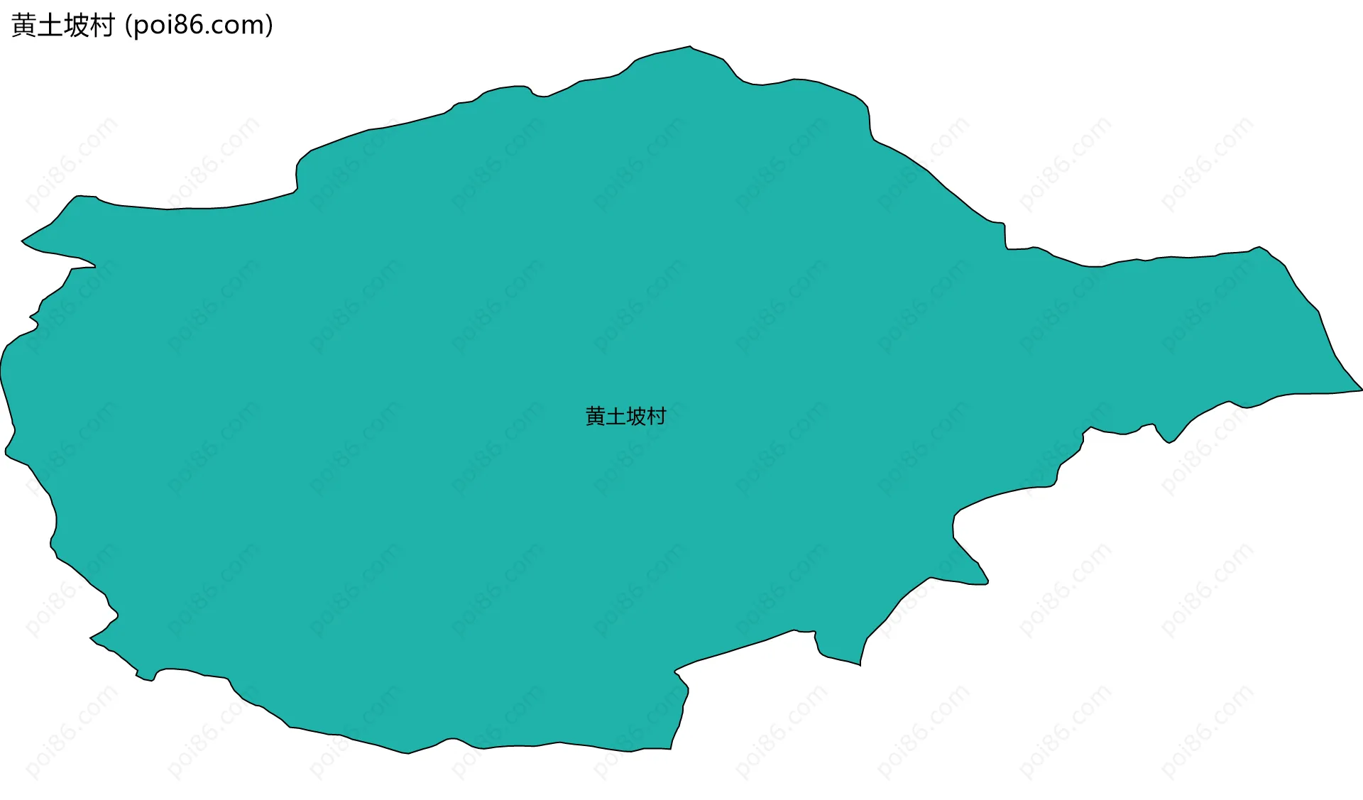 黄土坡村边界地图