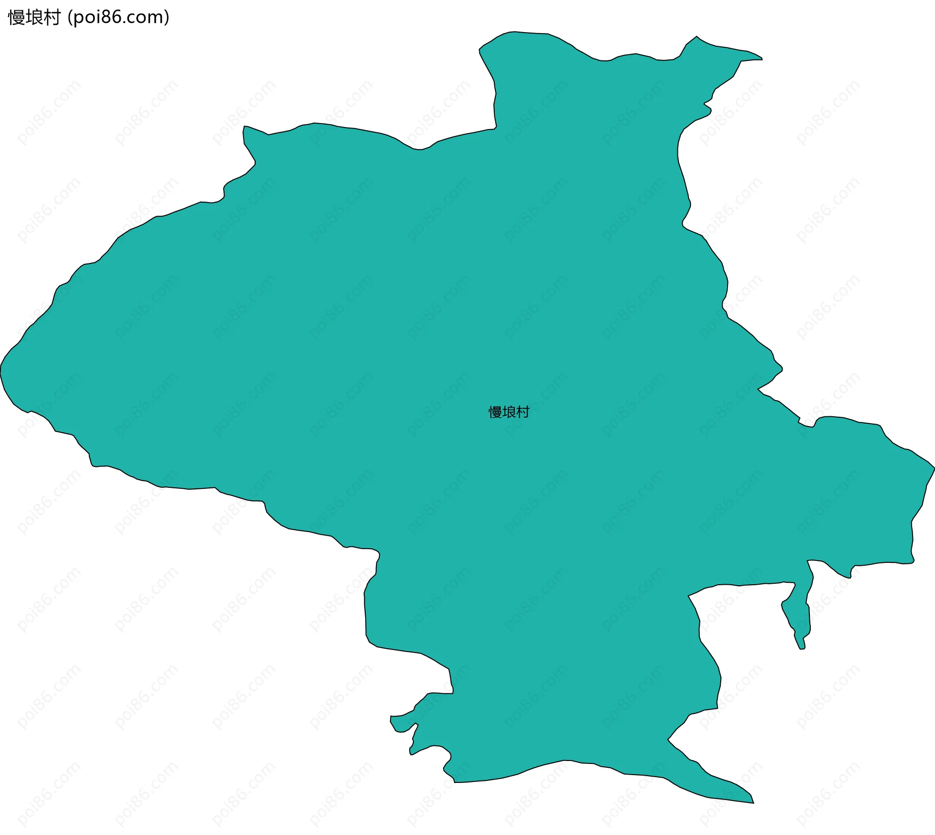 慢埌村边界地图
