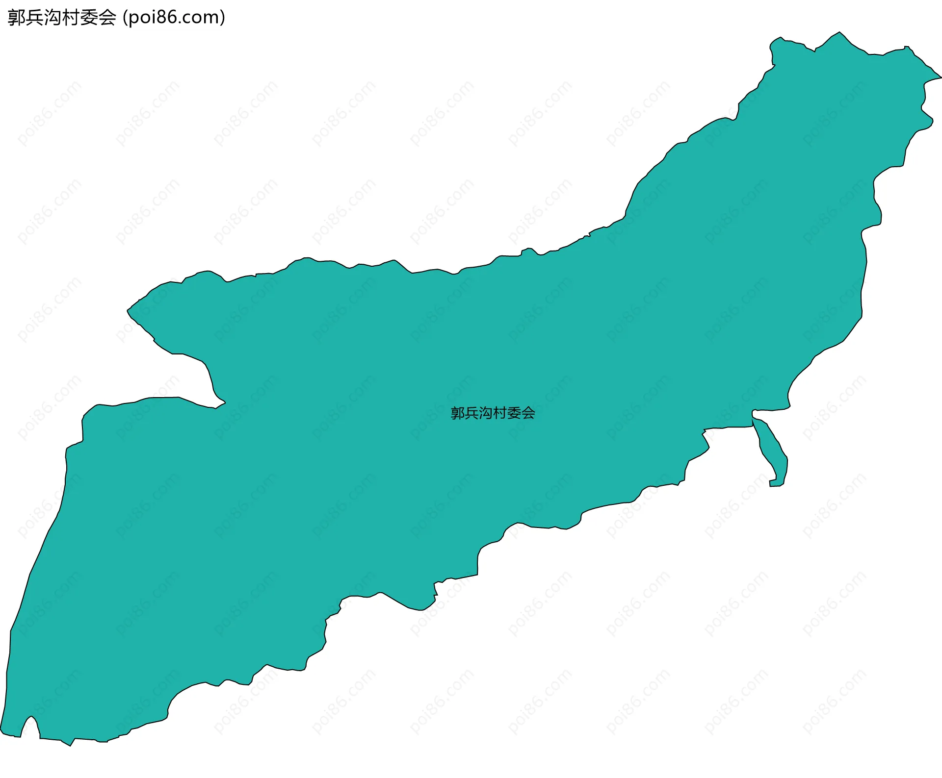 郭兵沟村委会边界地图