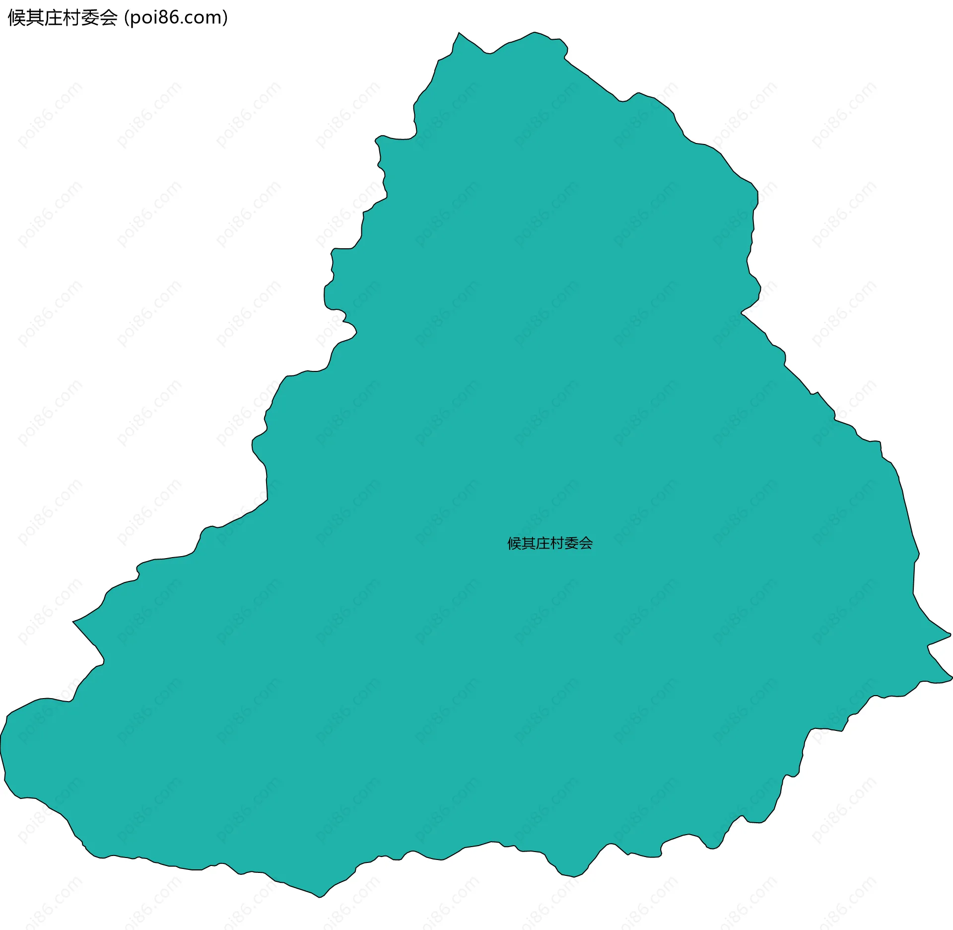 候其庄村委会边界地图
