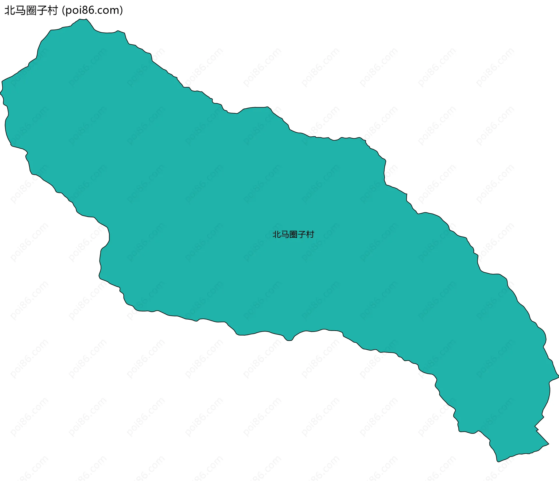 北马圈子村边界地图