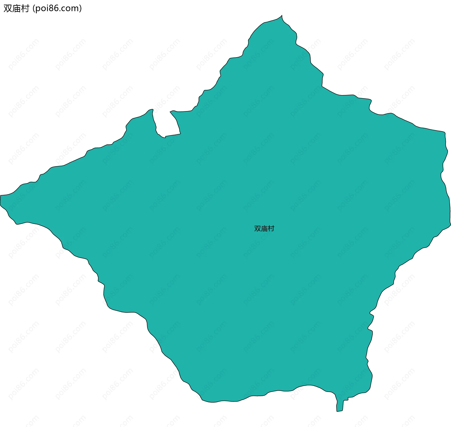 双庙村边界地图