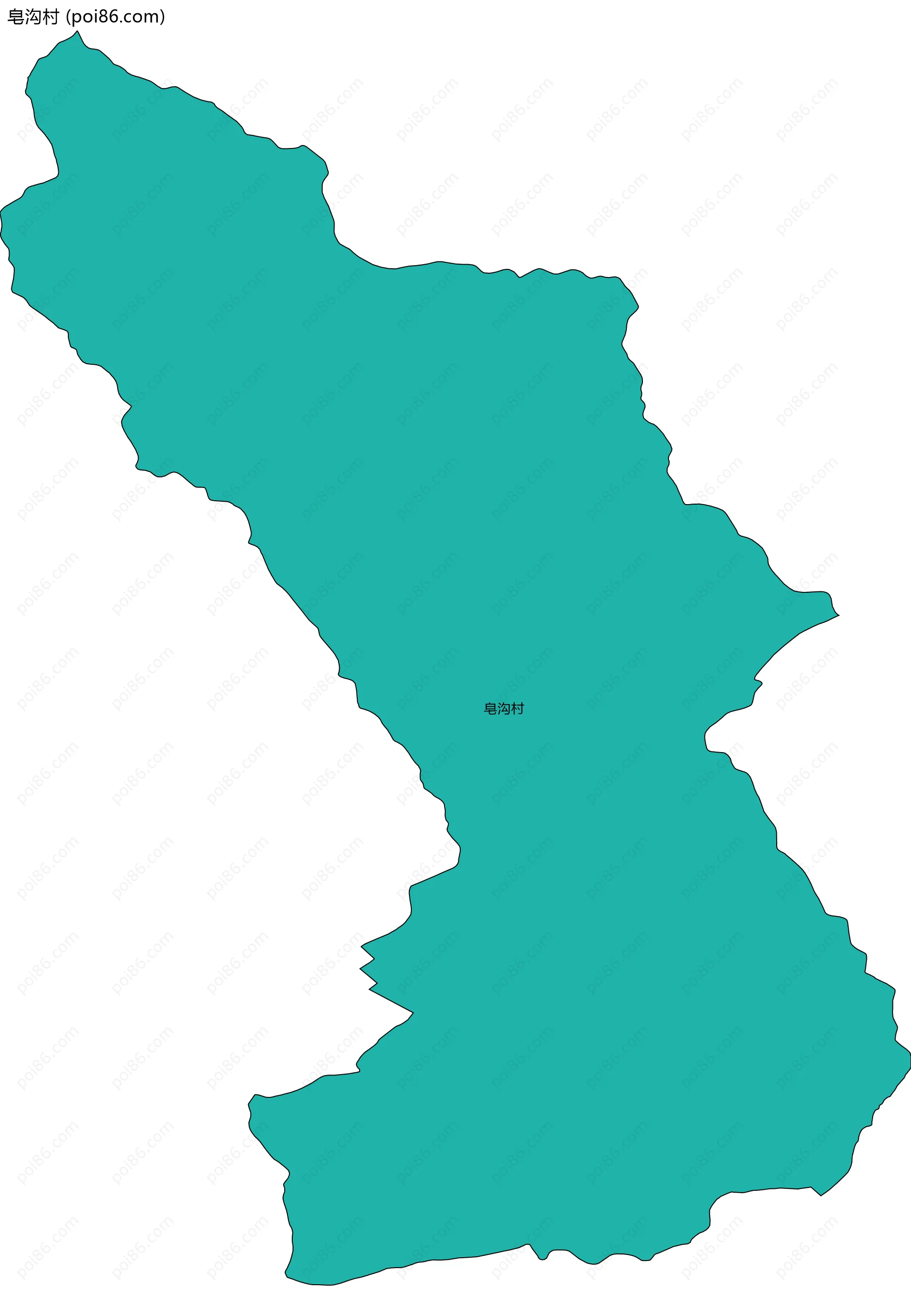 皂沟村边界地图