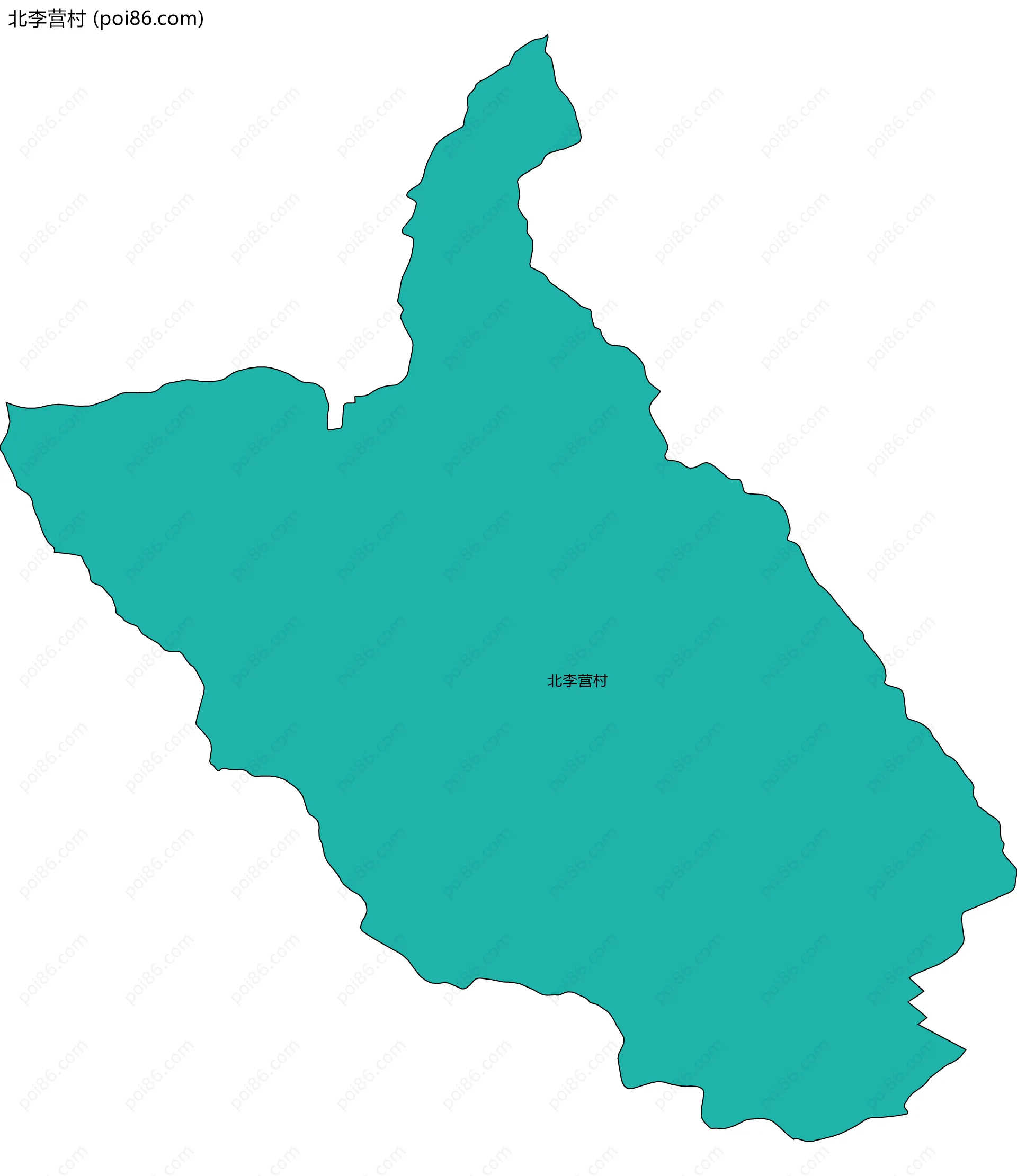 北李营村边界地图