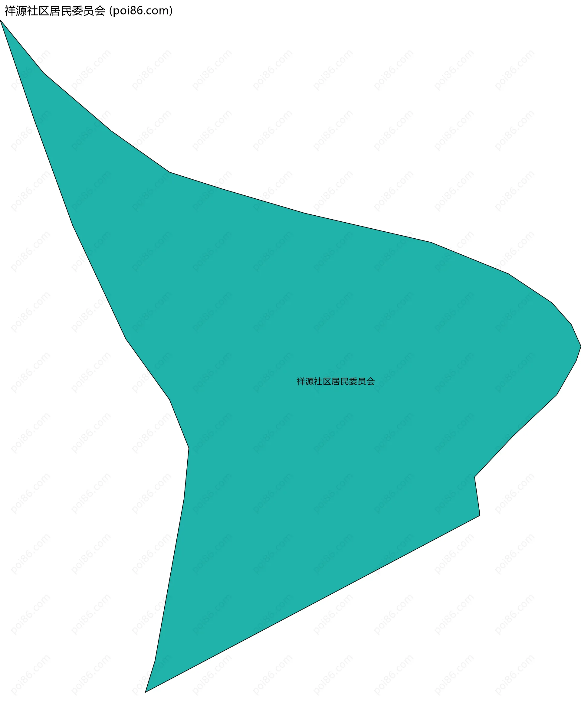 祥源社区居民委员会边界地图