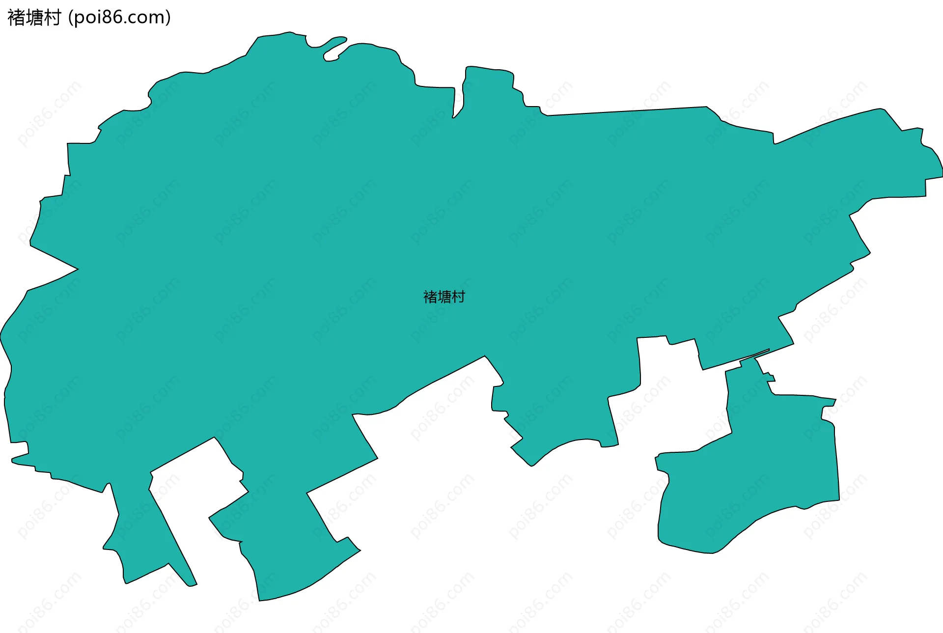 褚塘村边界地图