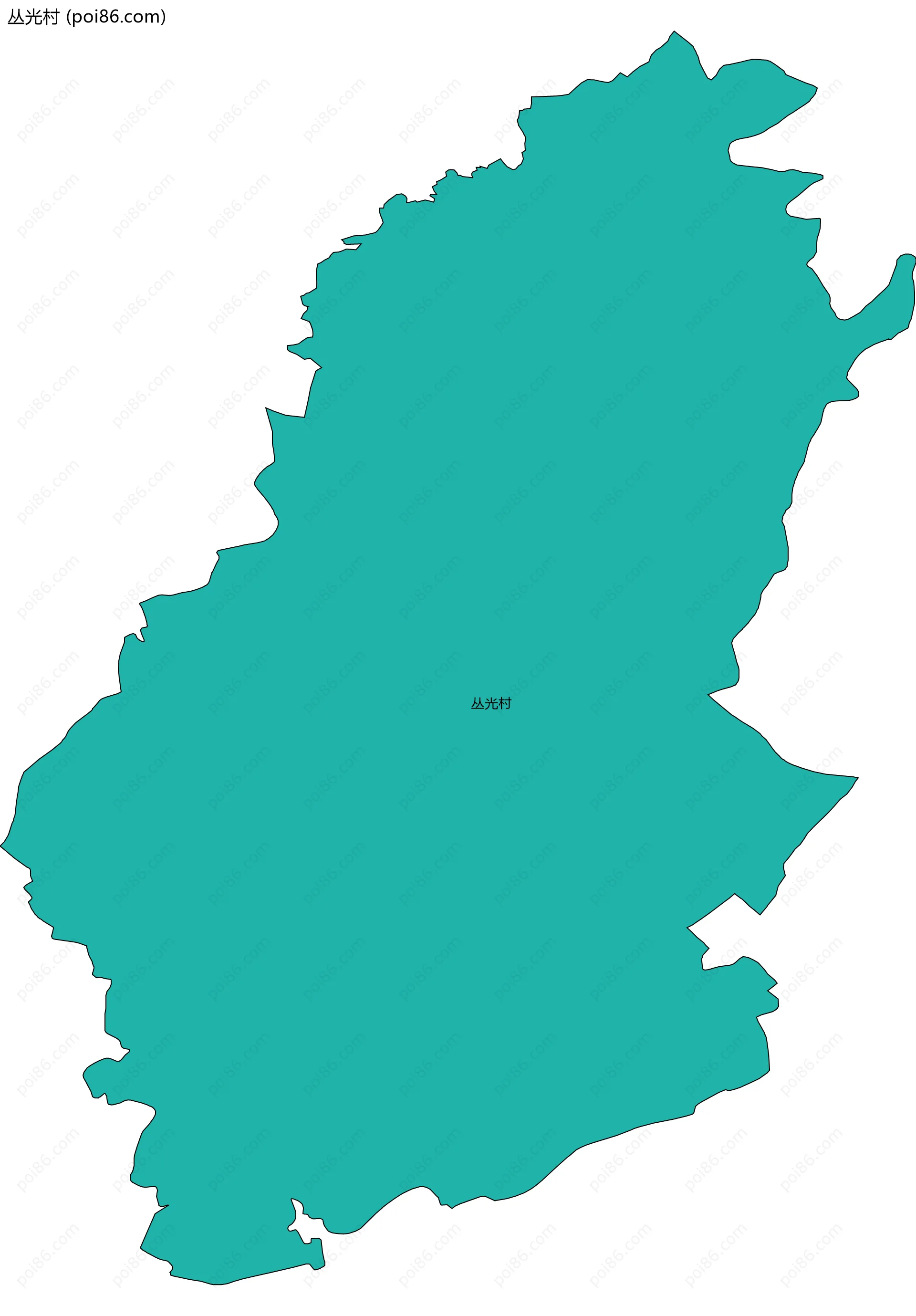 丛光村边界地图