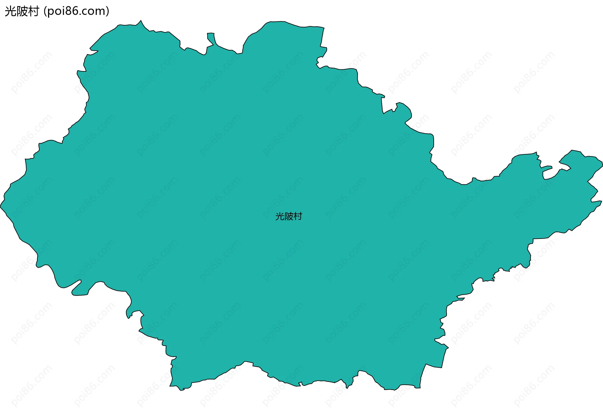 光陂村边界地图