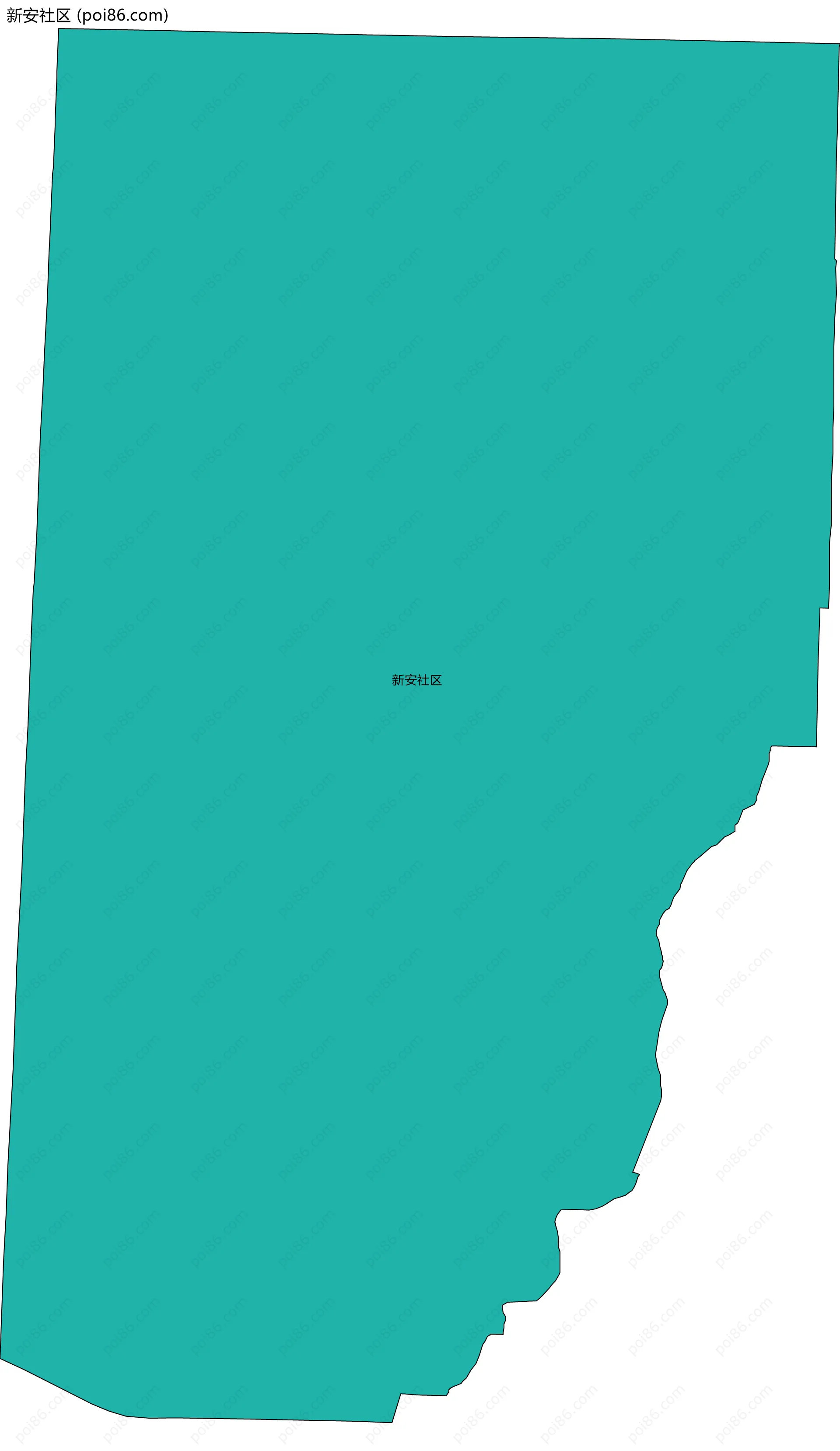 新安社区边界地图