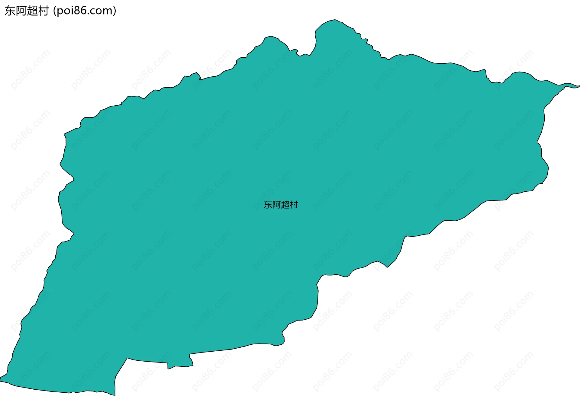 东阿超村边界地图