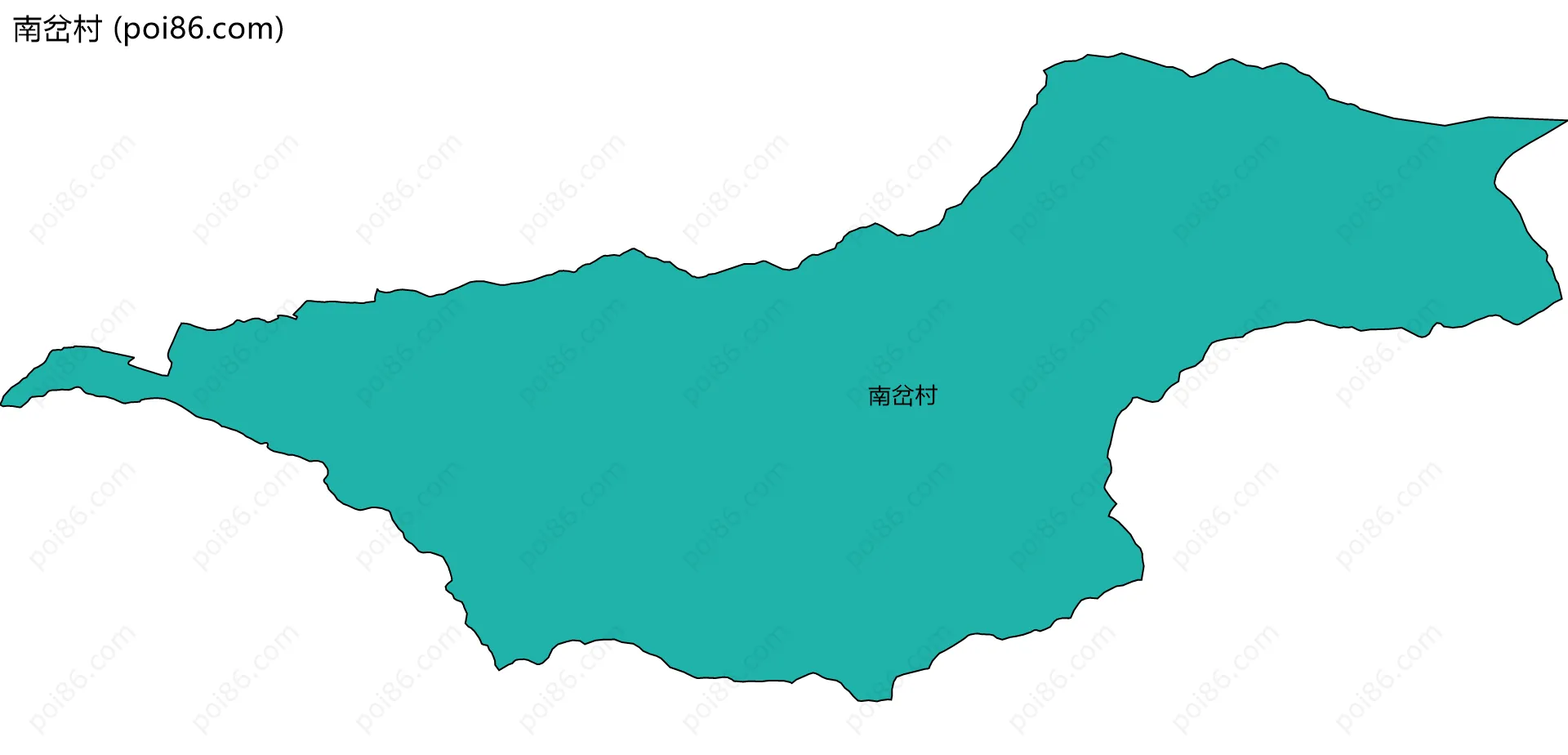 南岔村边界地图