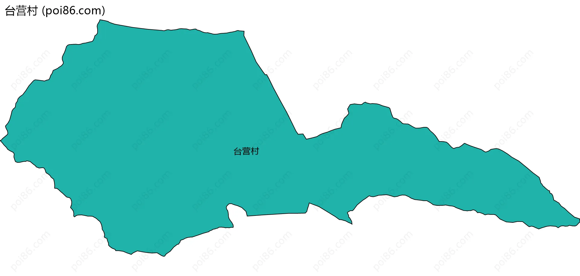 台营村边界地图