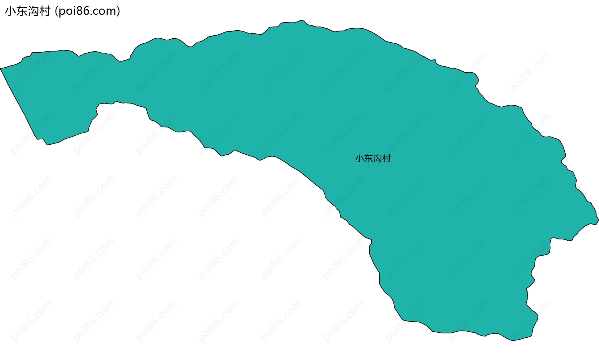 小东沟村边界地图