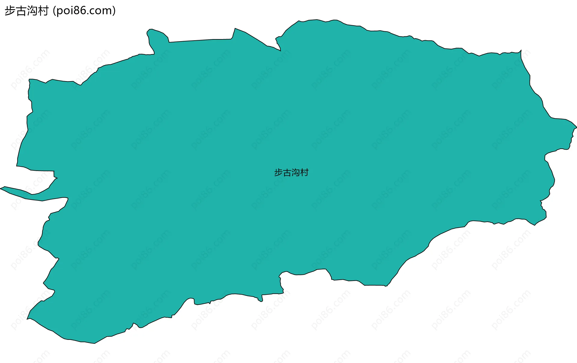 步古沟村边界地图