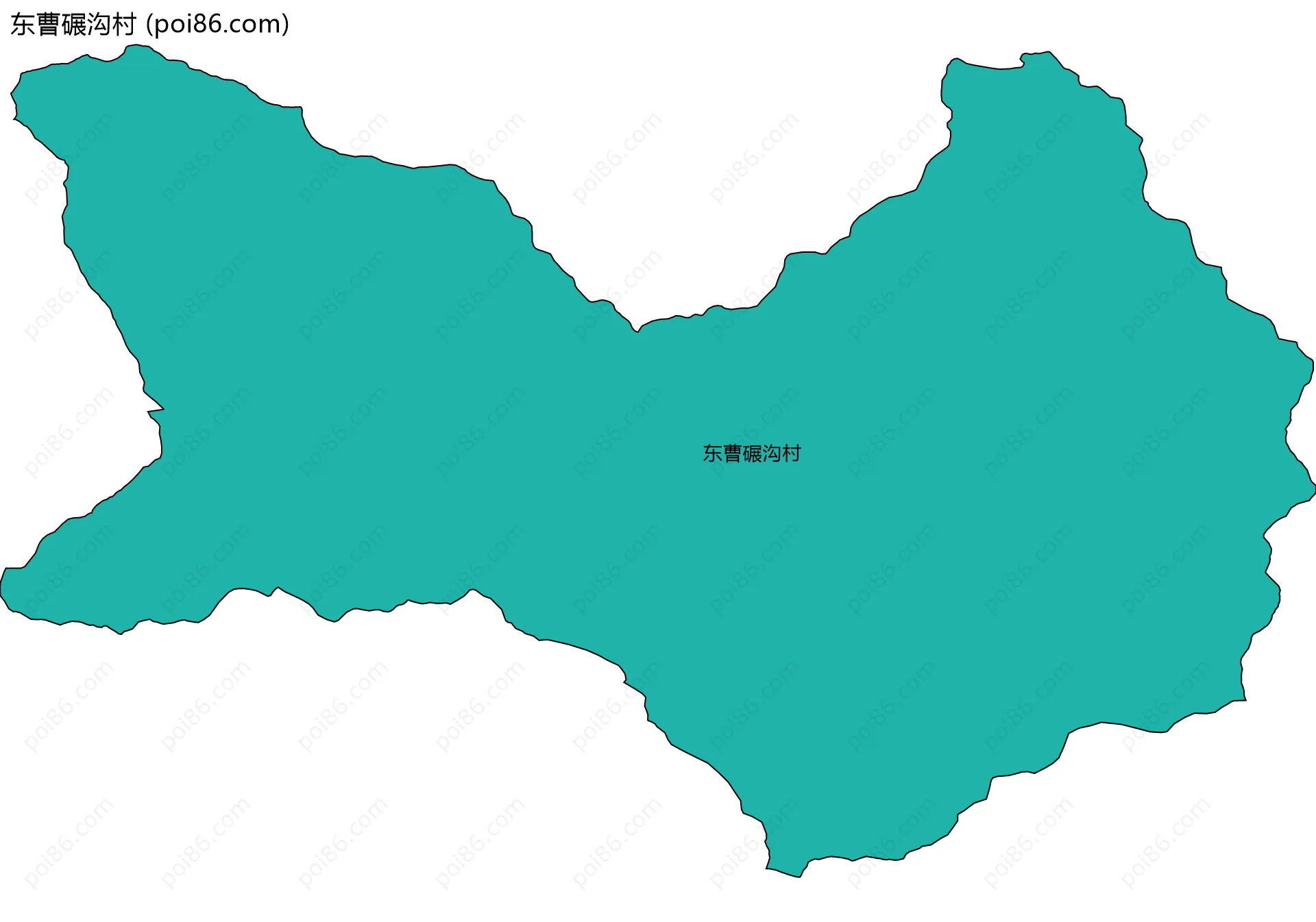 东曹碾沟村边界地图