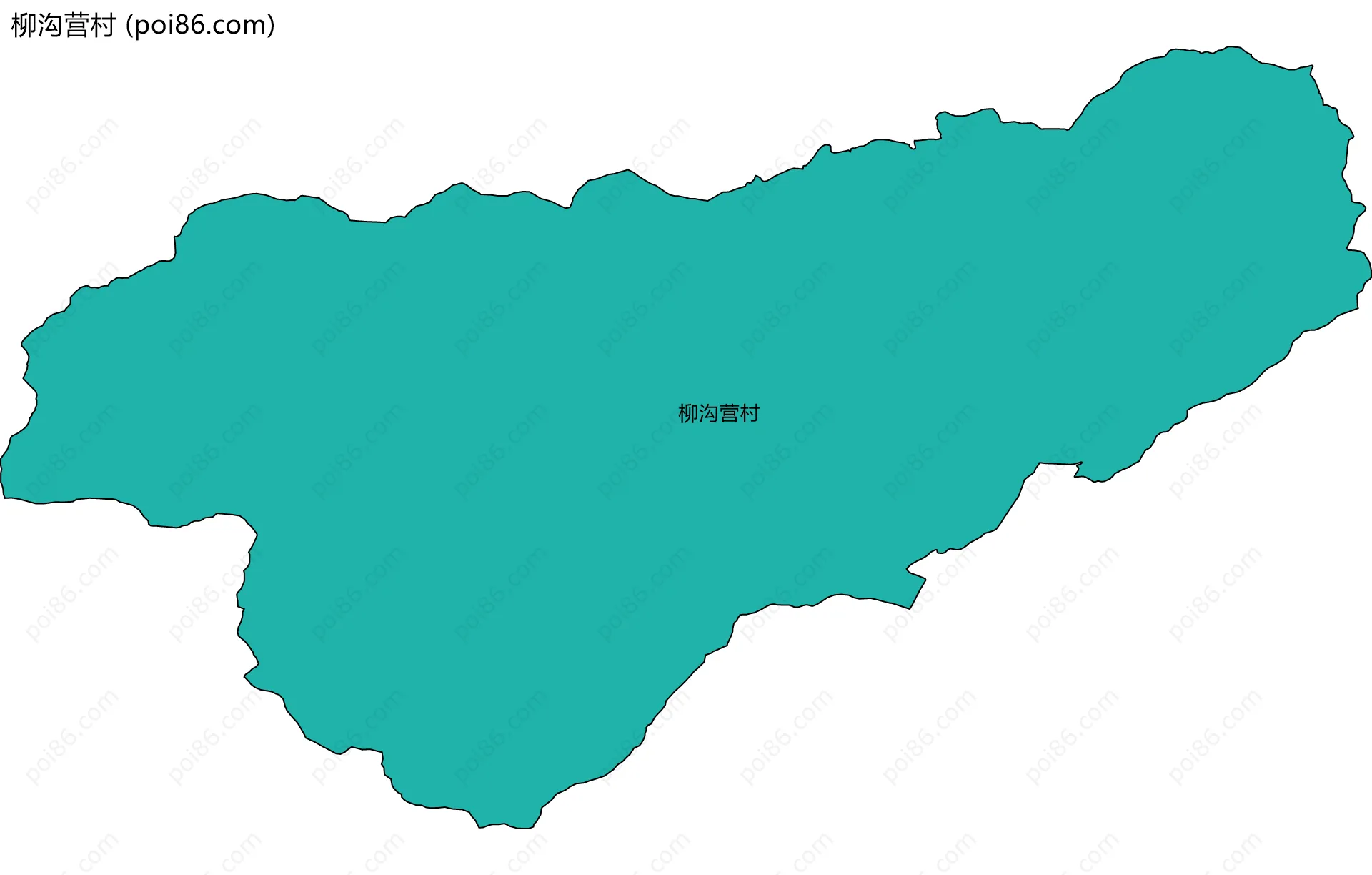 柳沟营村边界地图