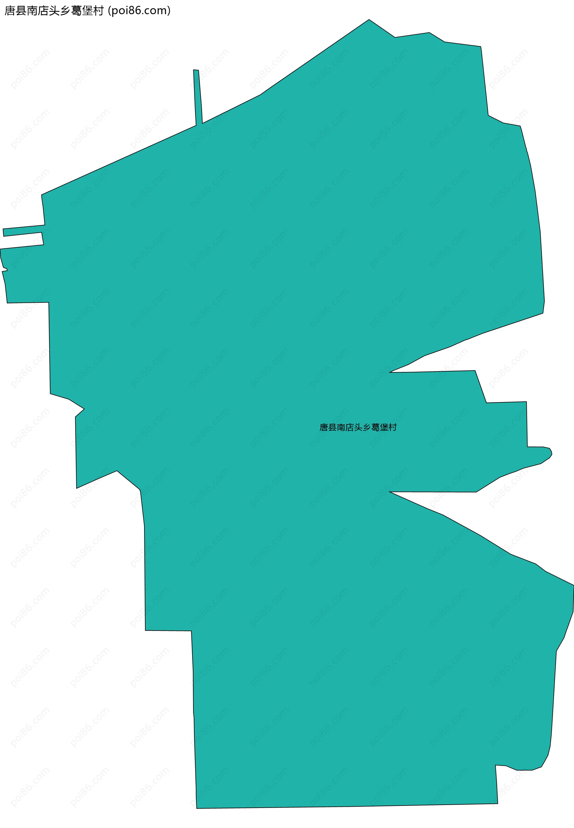 唐县南店头乡葛堡村边界地图