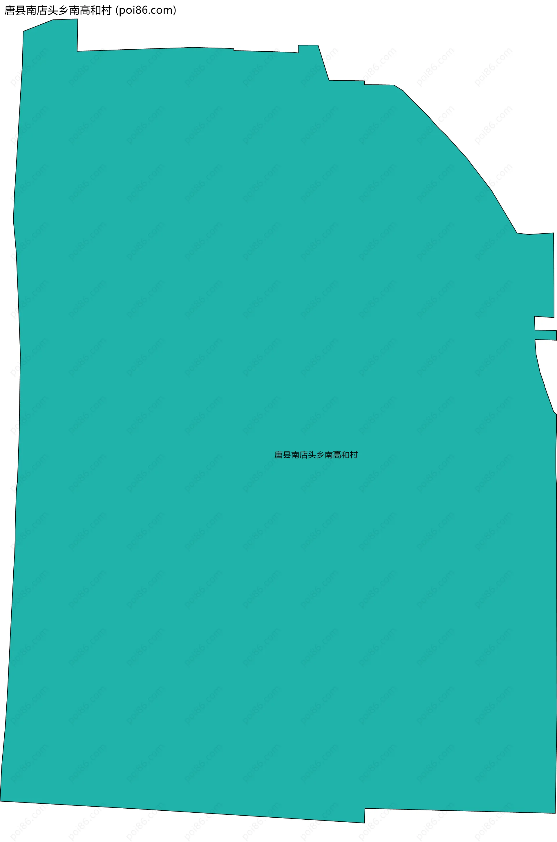 唐县南店头乡南高和村边界地图