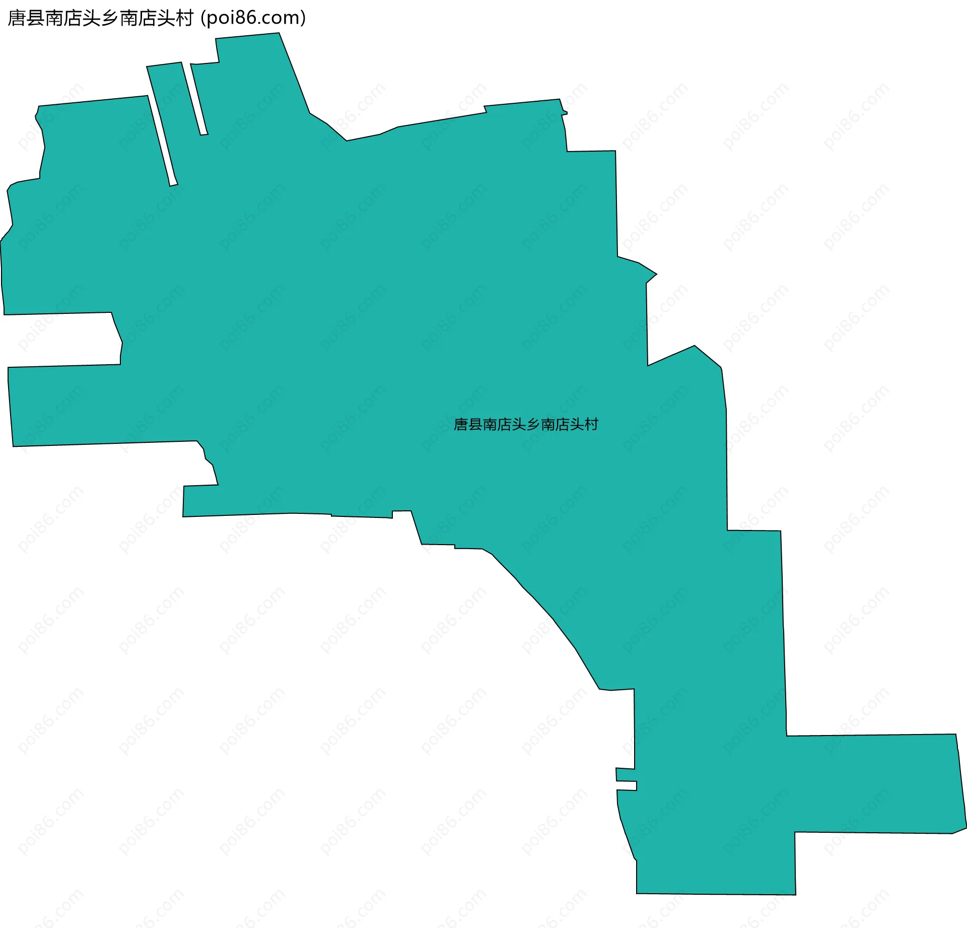 唐县南店头乡南店头村边界地图