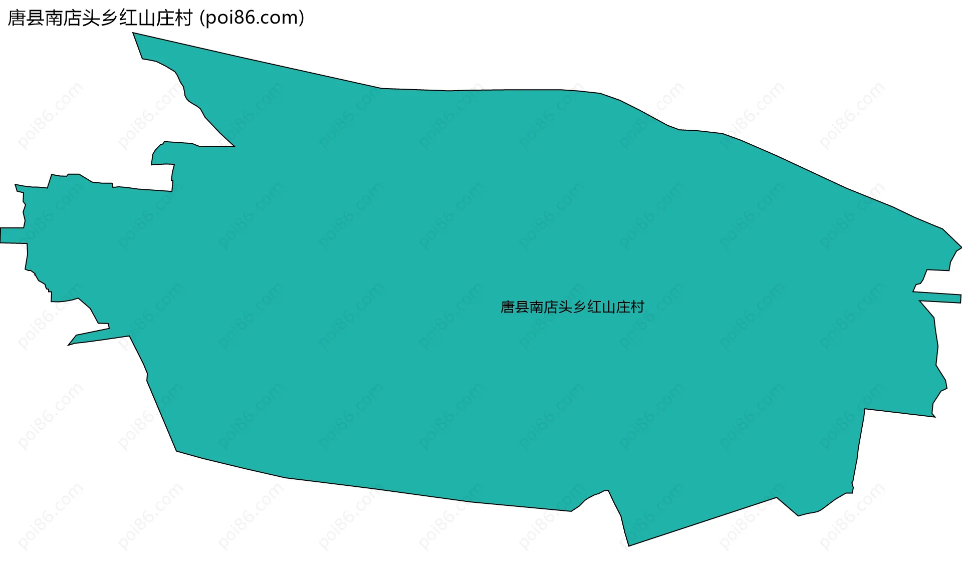 唐县南店头乡红山庄村边界地图