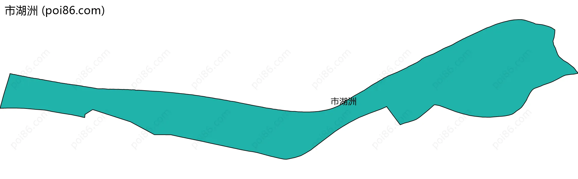 市湖洲边界地图