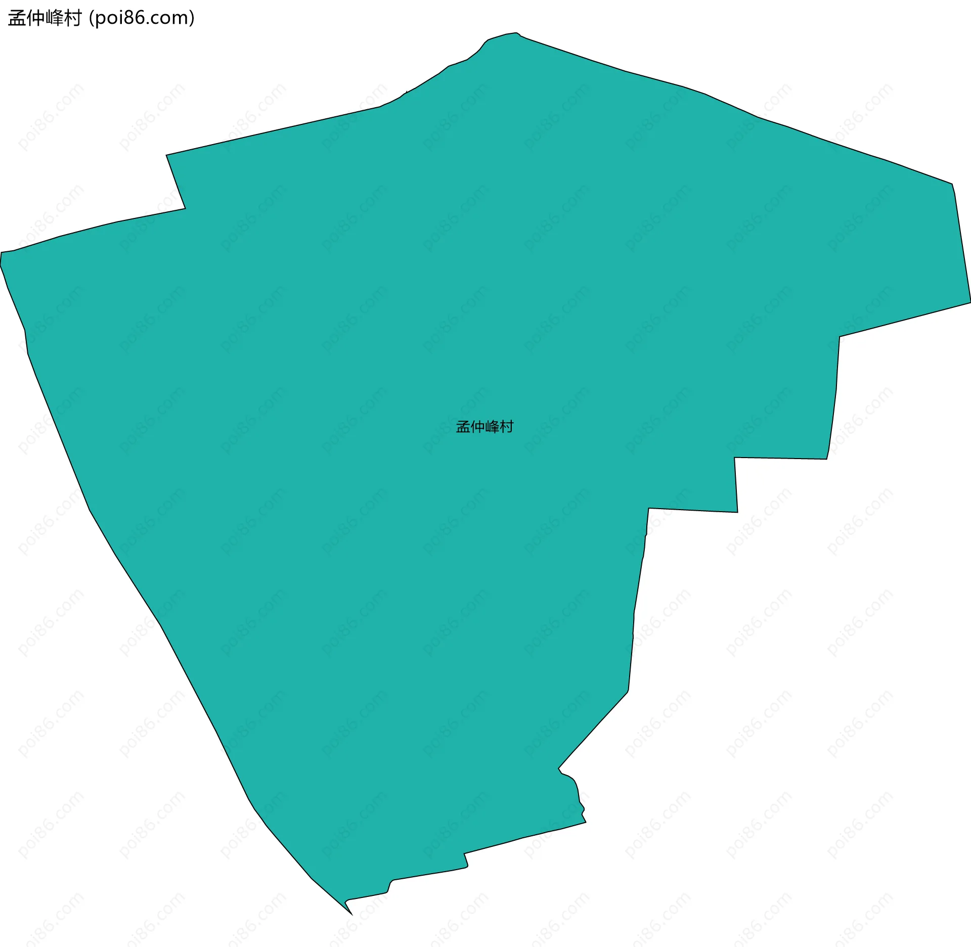 孟仲峰村边界地图