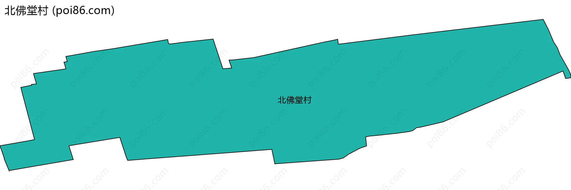 北佛堂村边界地图