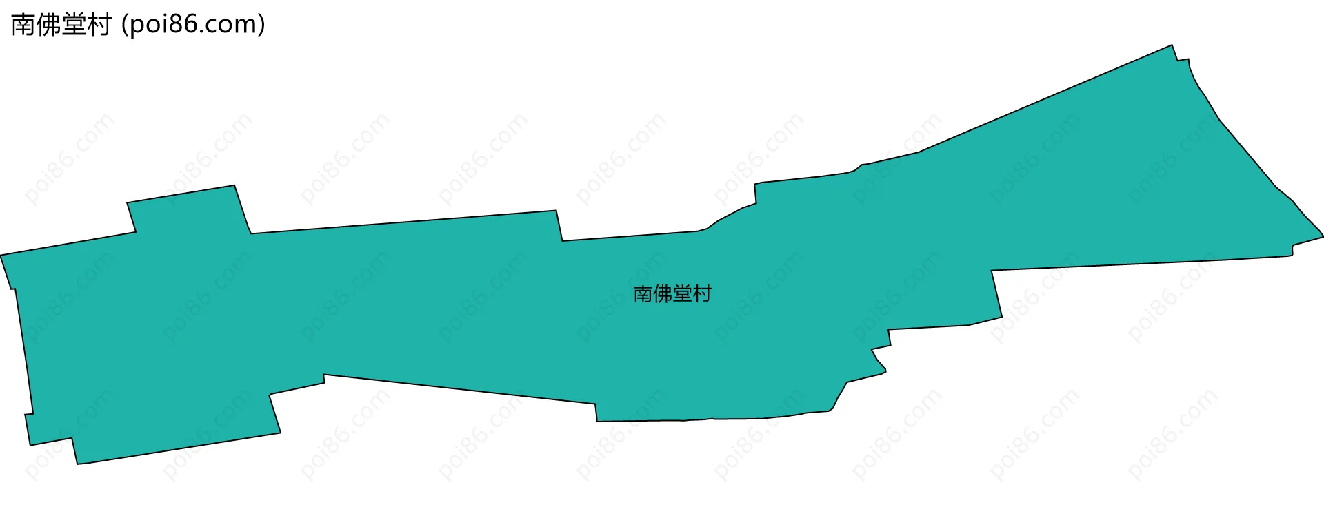 南佛堂村边界地图