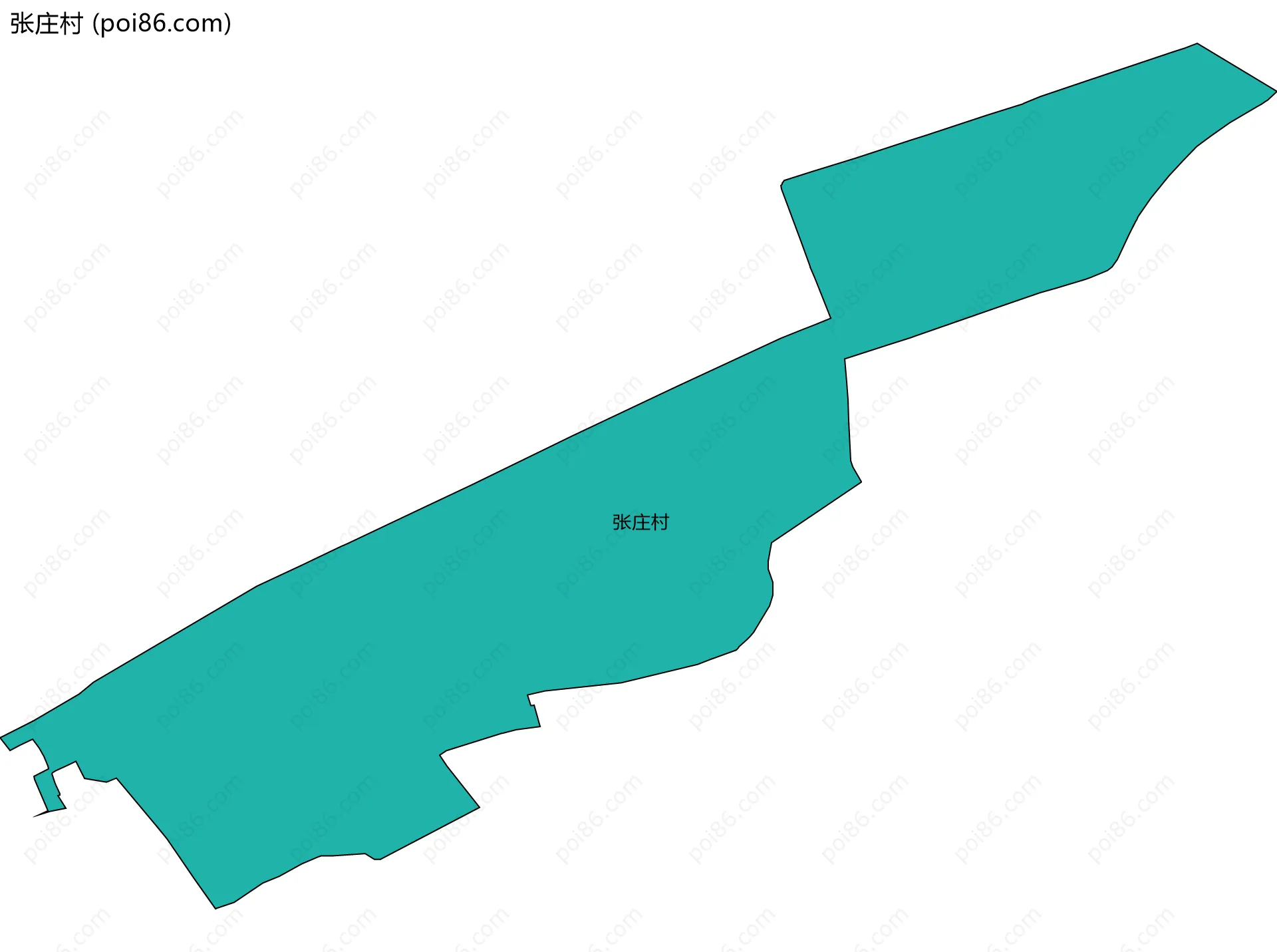 张庄村边界地图