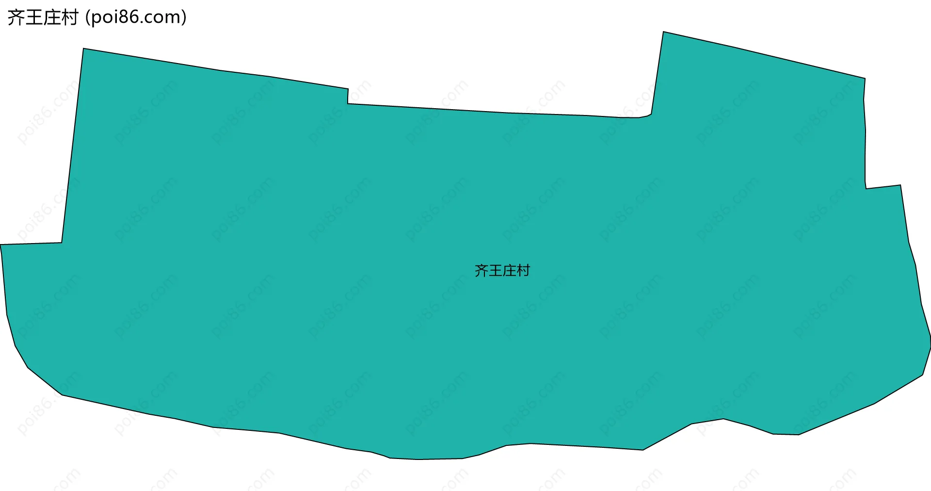 齐王庄村边界地图