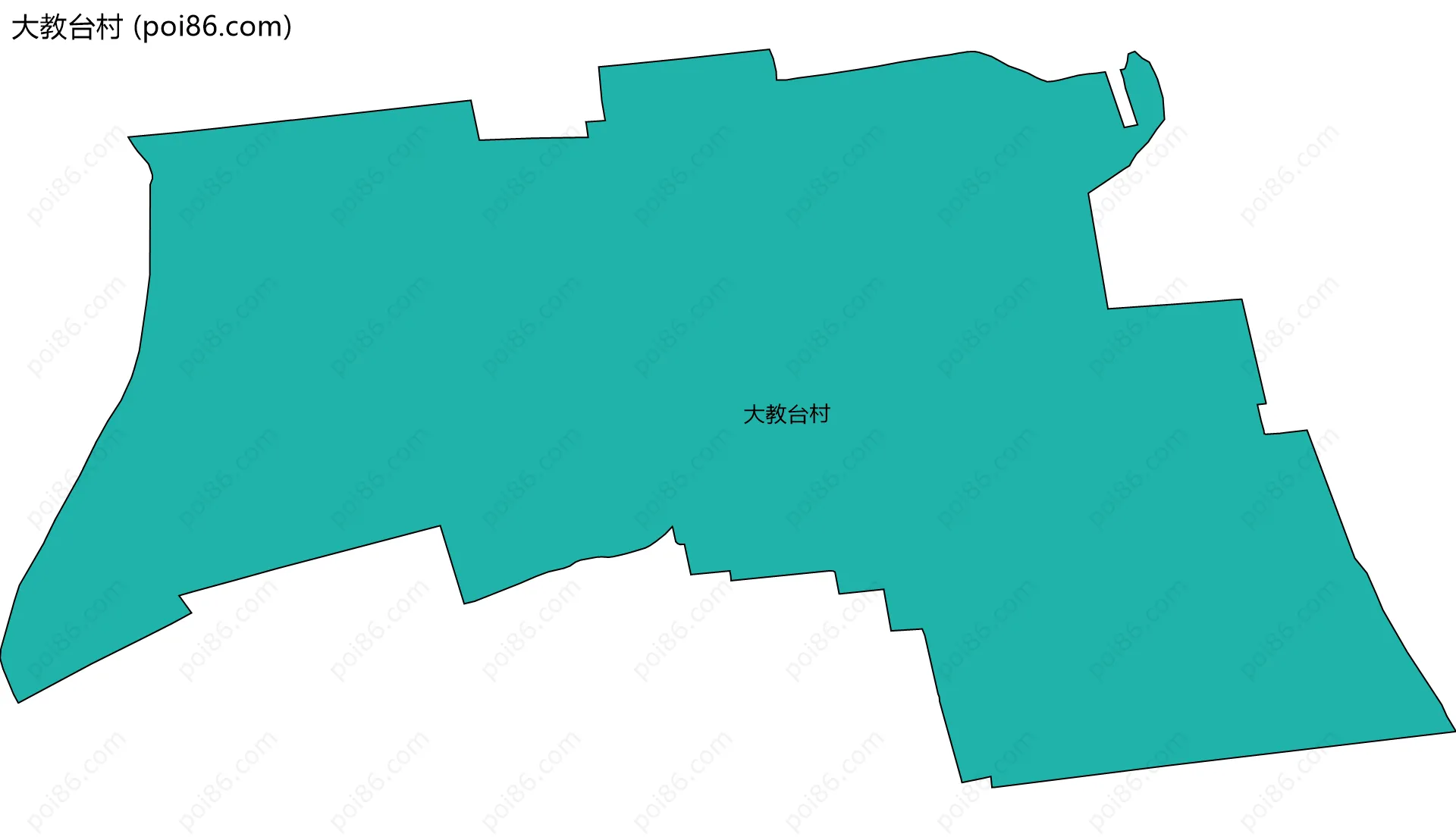 大教台村边界地图