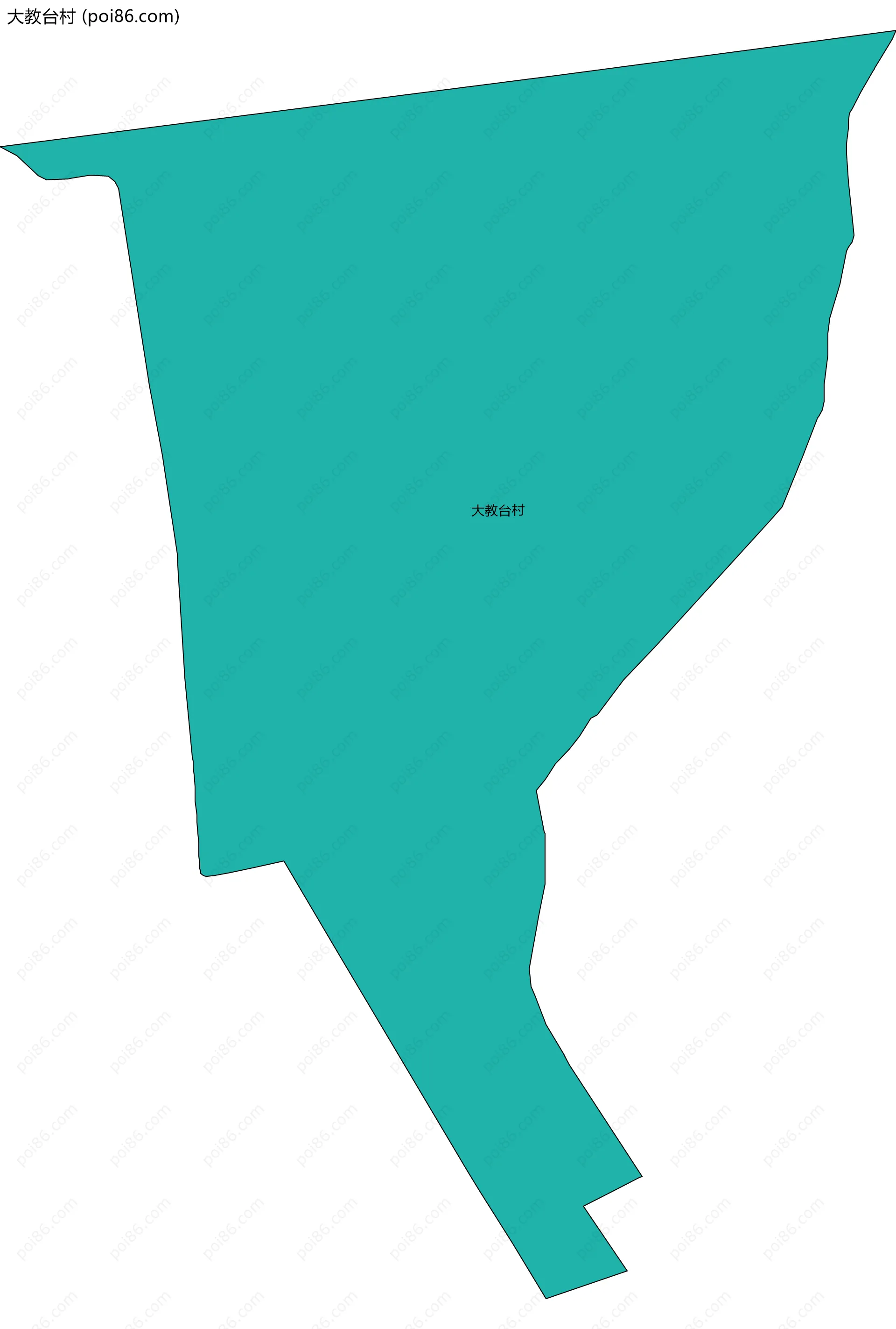 大教台村边界地图